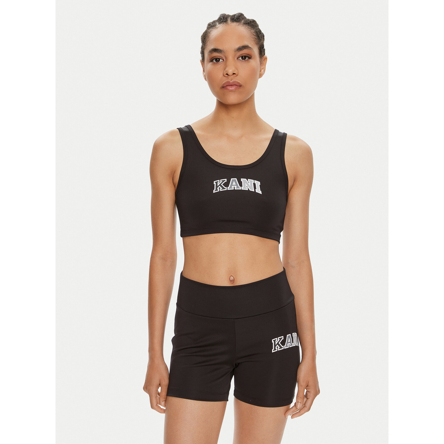 Karl Kani Σουτιέν τοπ Small Serif 6131340 Μαύρο Slim Fit
