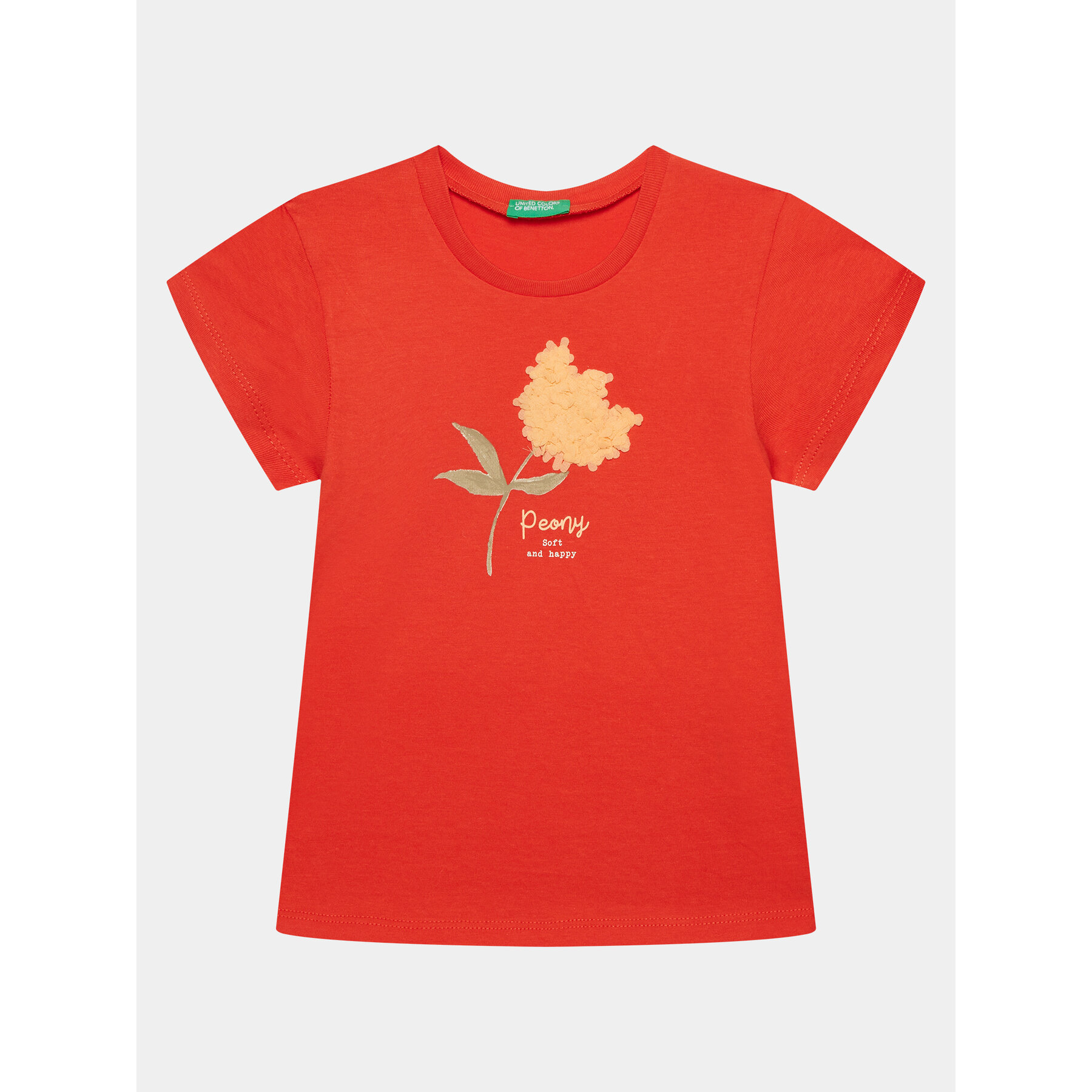 United Colors Of Benetton T-Shirt 3I1XG10E1 Κόκκινο Regular Fit