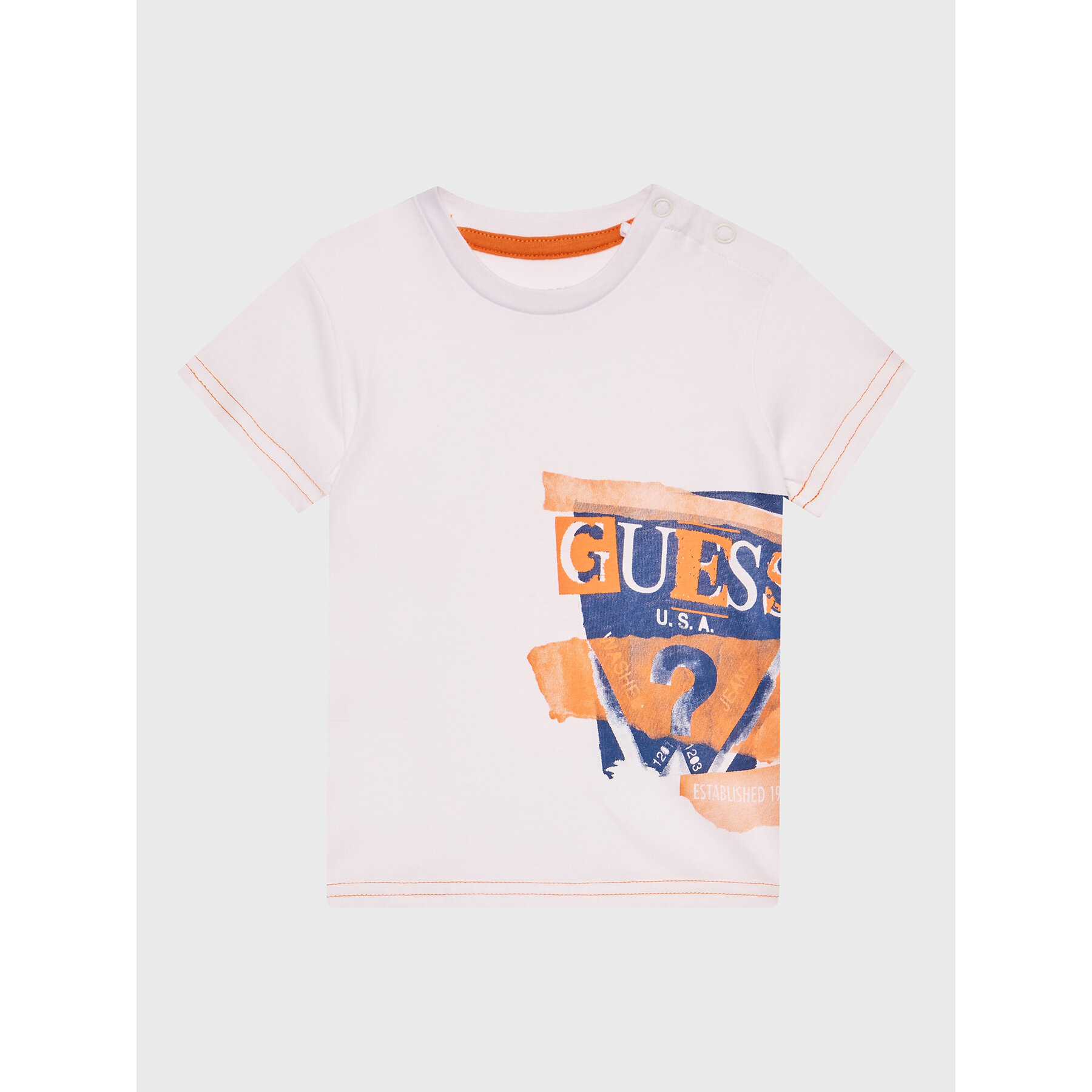 Guess T-Shirt I3GI00 K8HM0 Λευκό Regular Fit