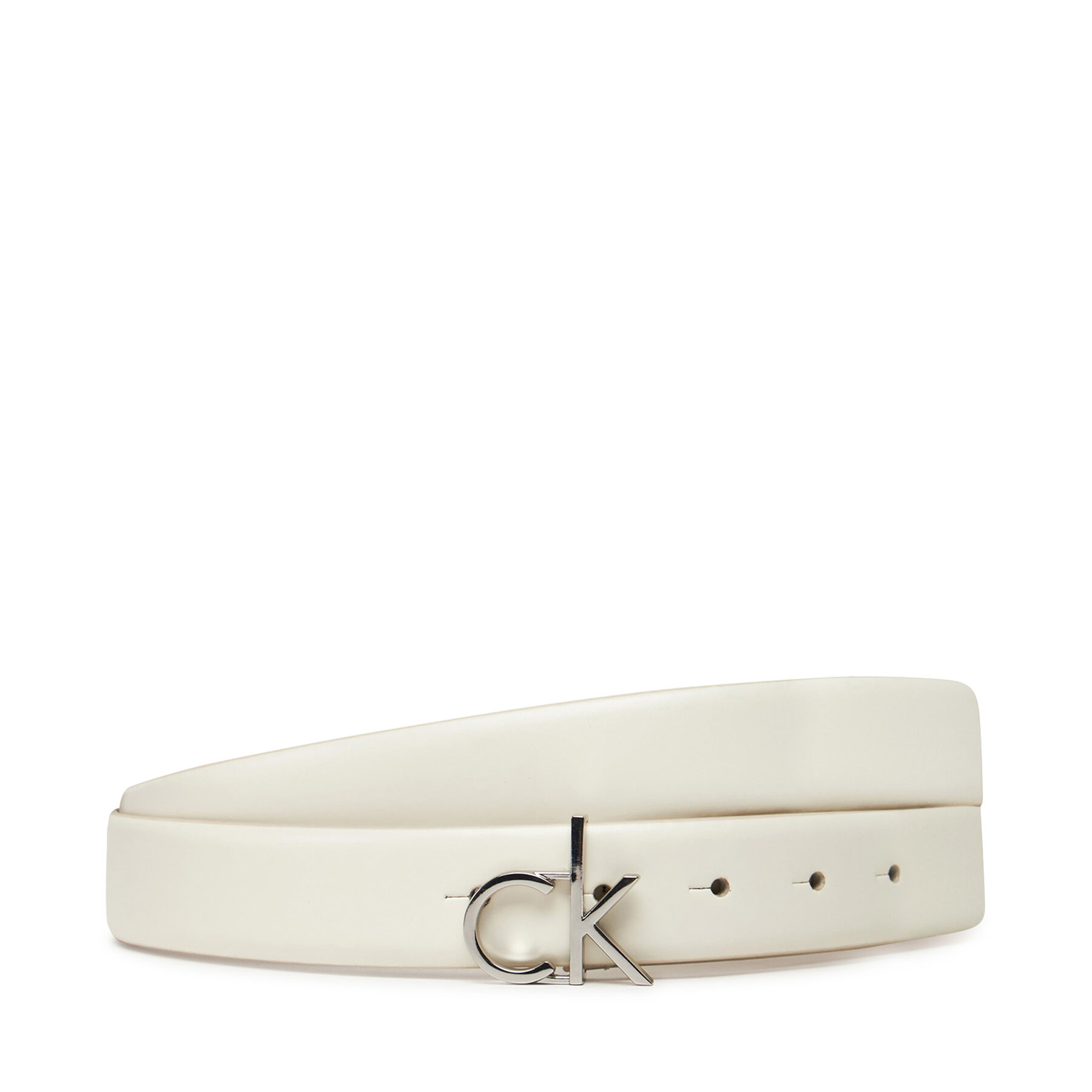 Dámsky opasok Calvin Klein Ck Buckle Belt 3.0_Smooth K60K613156 Biela
