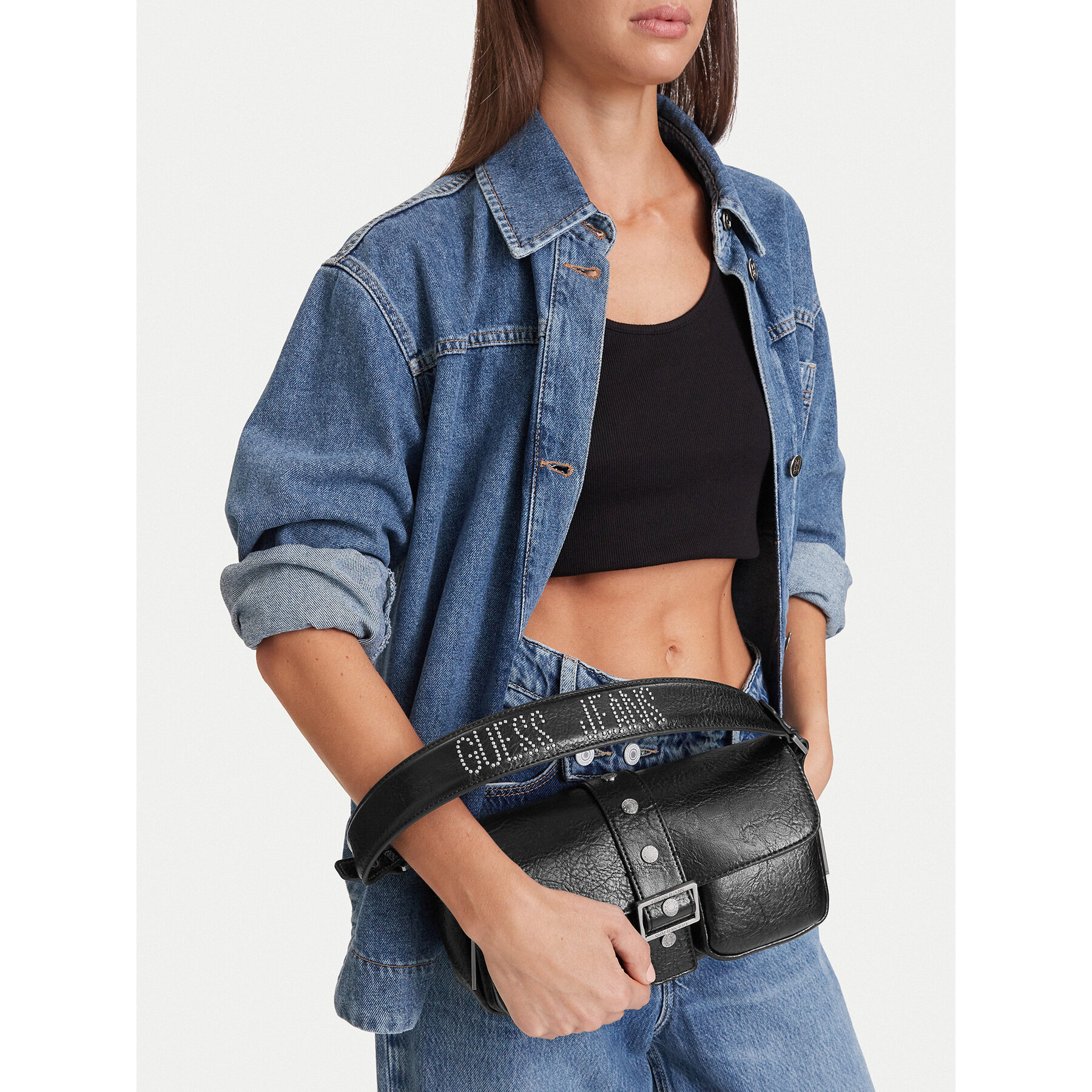 Τσάντα Guess Jeans CEO-GUESS-S-005-10 Μαύρο