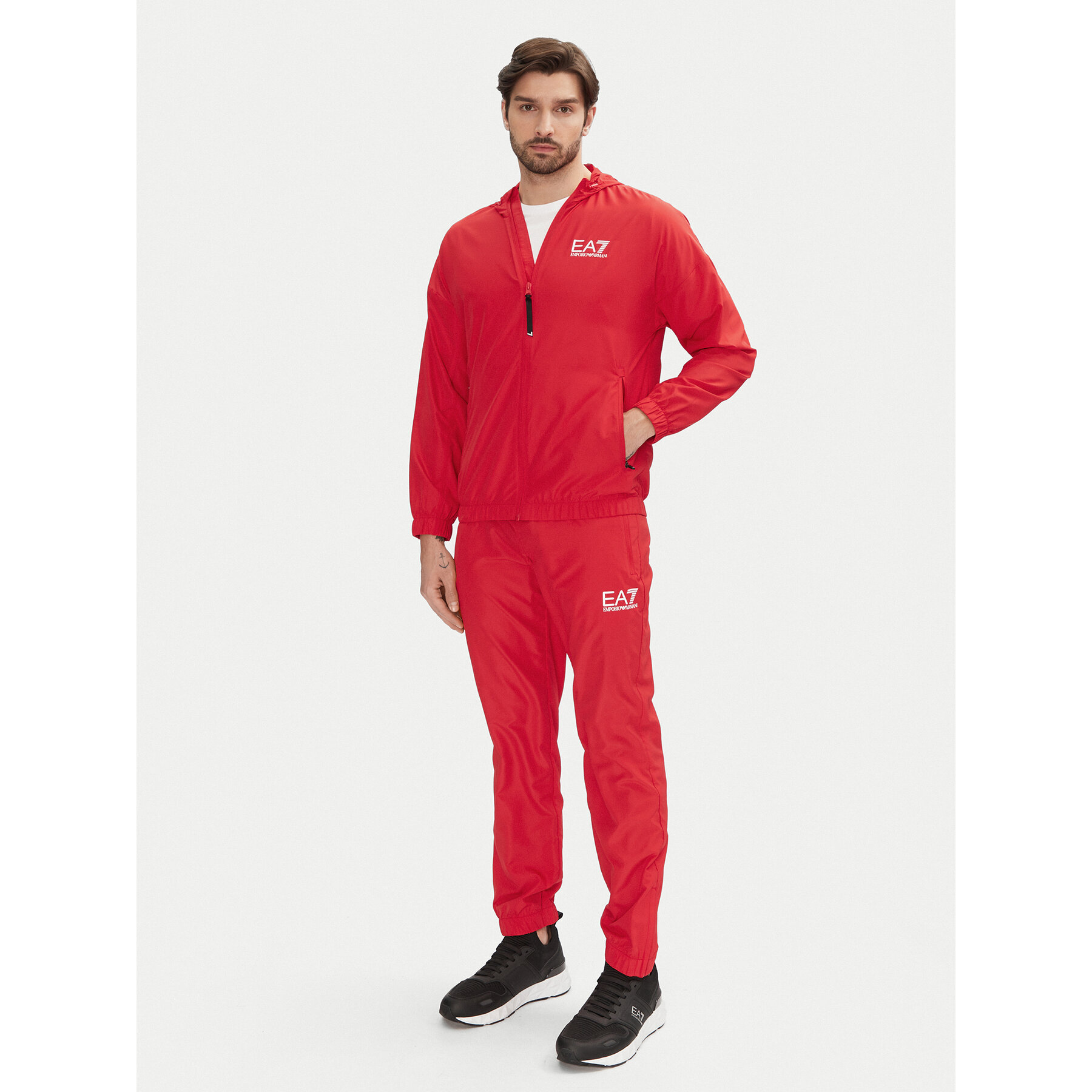 EA7 Emporio Armani Jogginganzug 8NPV08 PN4HZ 1451 Rot Regular Fit