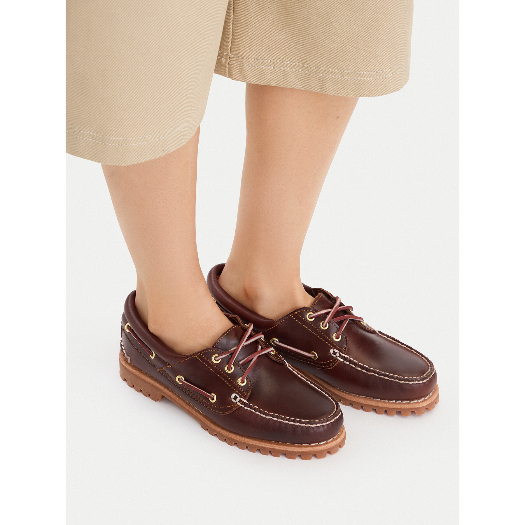 Mokasini Timberland Authentic Boat 3 Eye Classic TB0513042141 Rjava