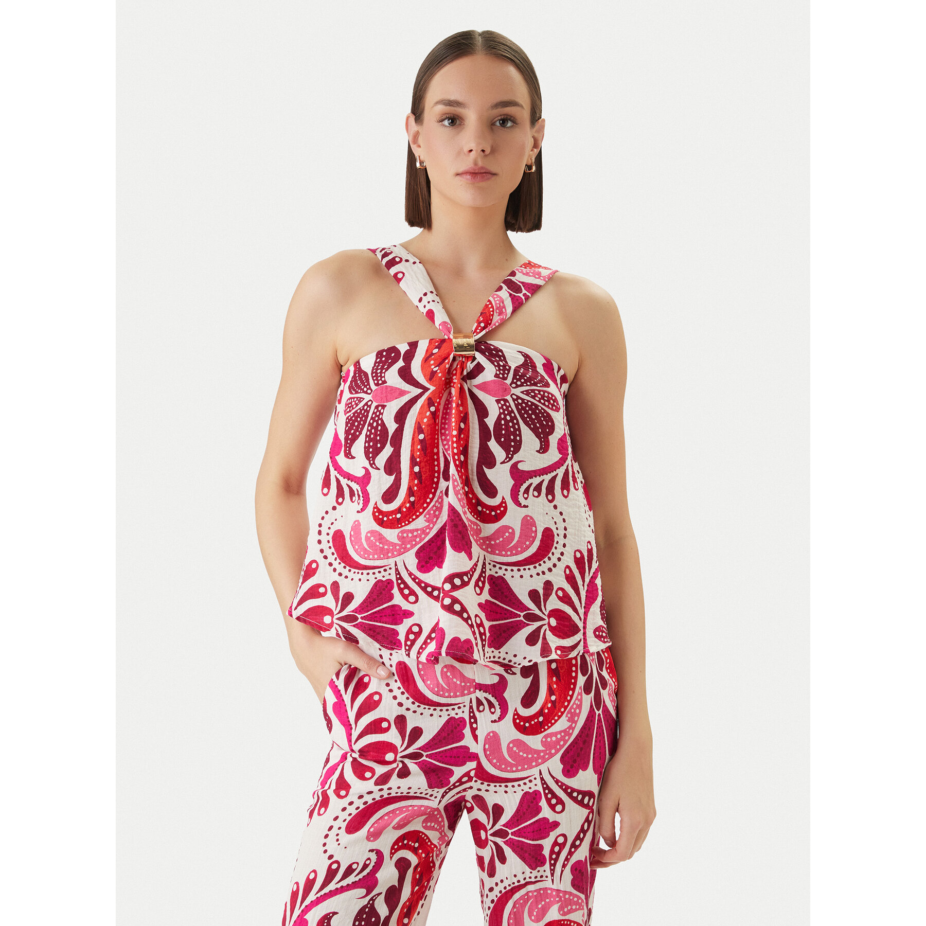 Morgan Bluse 261-OMARIA Rosa Regular Fit