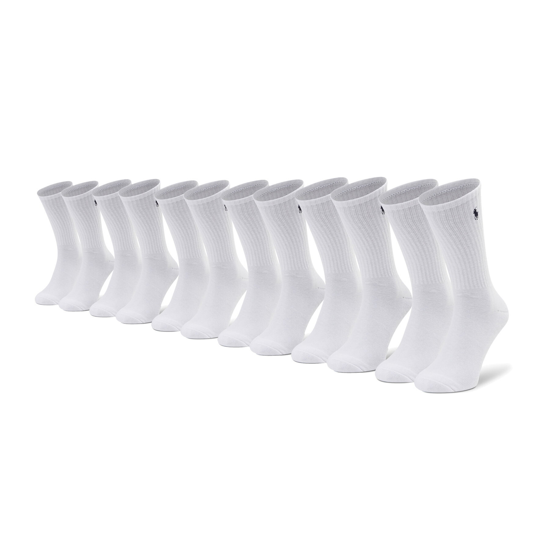 6 pár hosszú szárú férfi zokni Polo Ralph Lauren Classic 449723763001 Fehér