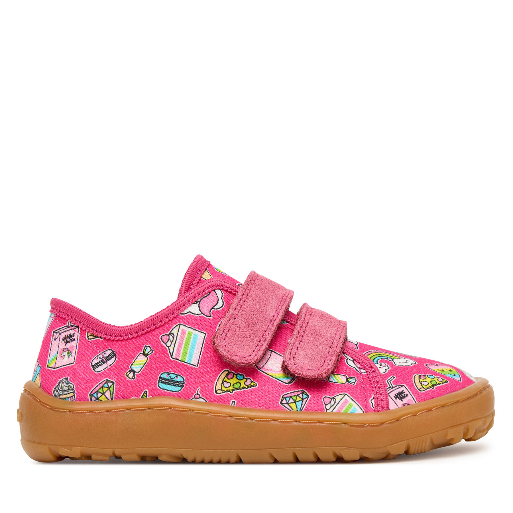 Papuci de casă Froddo Barefoot Canvas G1700440-10 S Roz