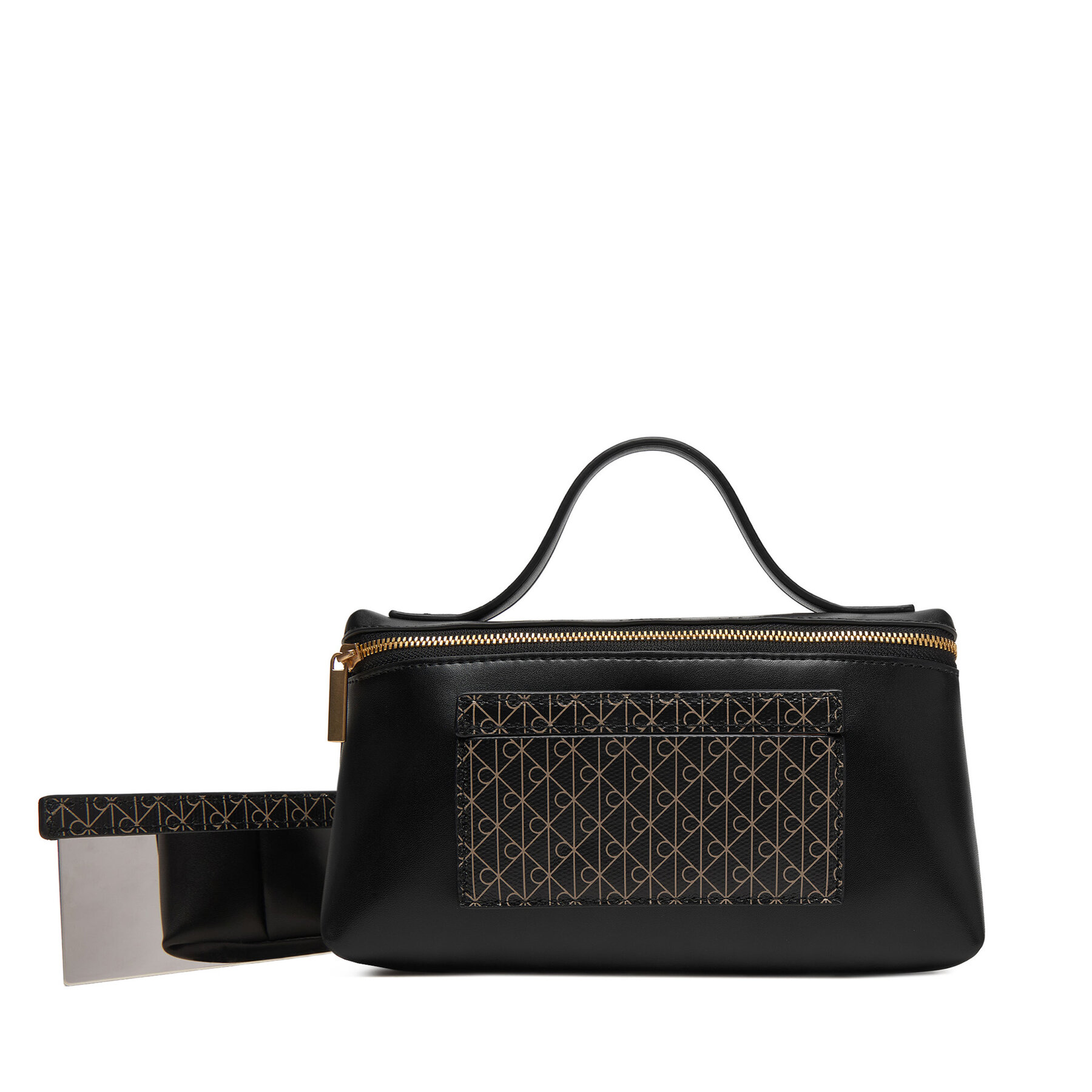 Kozmetični kovček Calvin Klein Emblem Aop Beauty Case Giftset LV04F1102G Črna