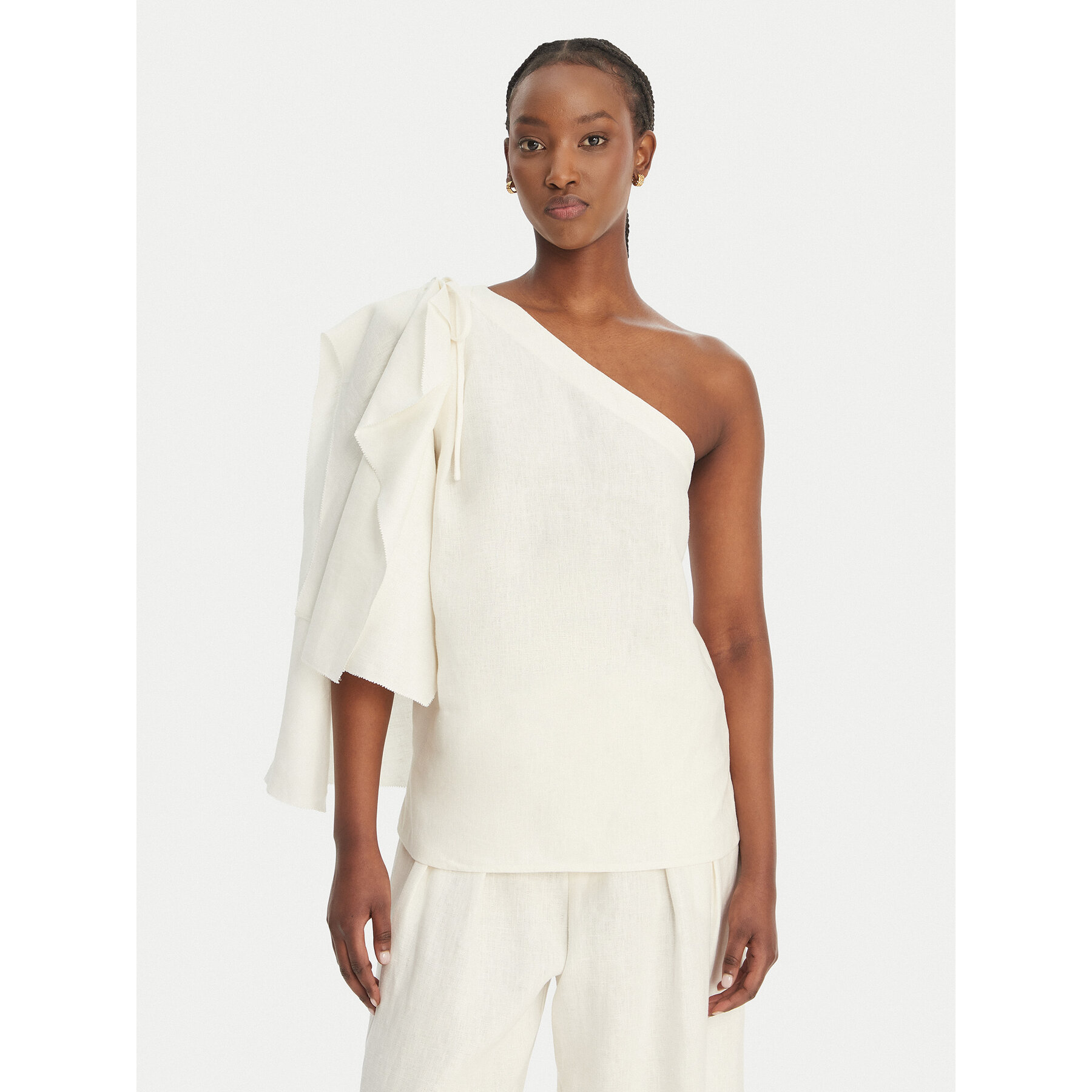 Eleh Bluse SS260317 Weiß Regular Fit