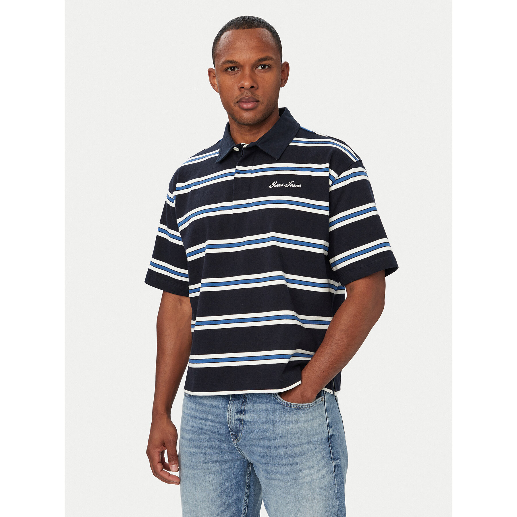Guess Jeans Polo M6YP06 K3983 Tamnoplava Regular Fit