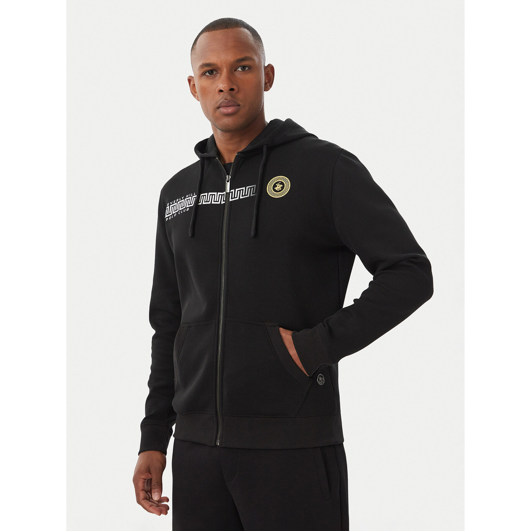 Beverly Hills Polo Club Sweatshirt M6603T-HR Schwarz Regular Fit
