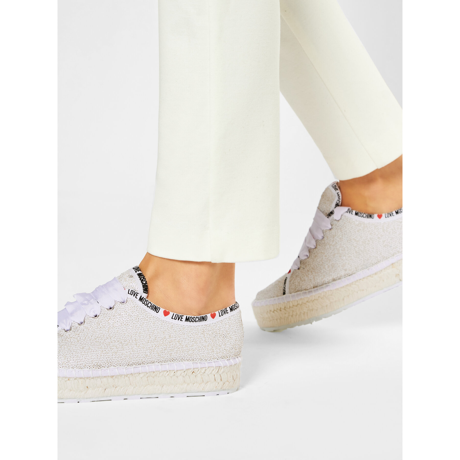 Espadrilky LOVE MOSCHINO JA10383G0AJL010A Béžová