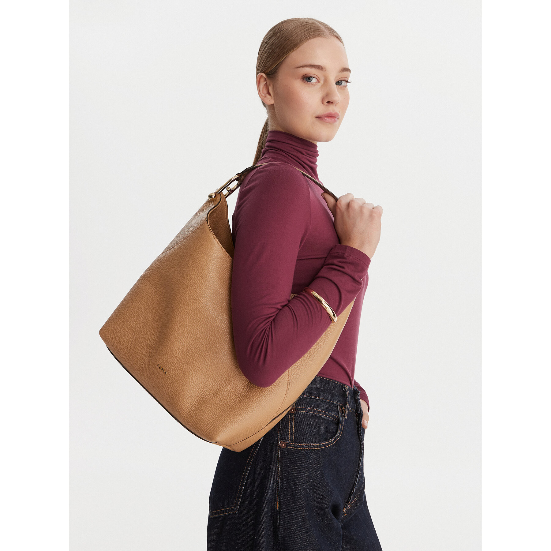 Geantă Furla Lara M WB01900 HSF000 IT YU500 Maro