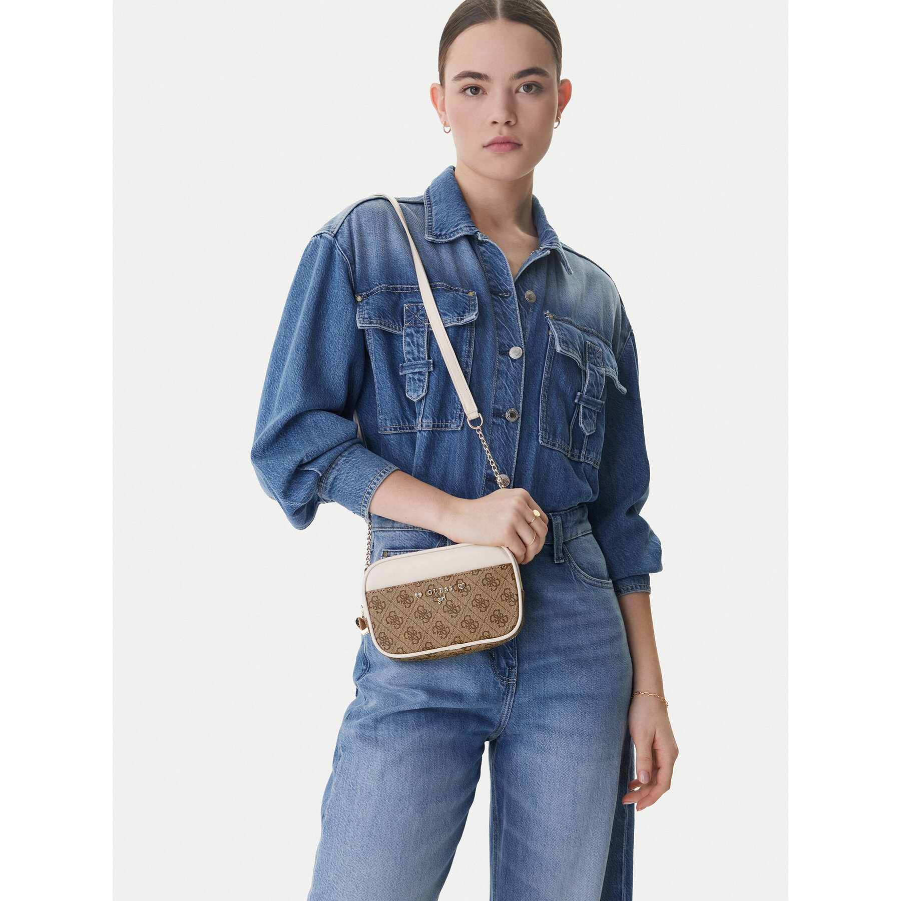 Дамска чанта Guess J5YZ00 WFMF0 Кафяв