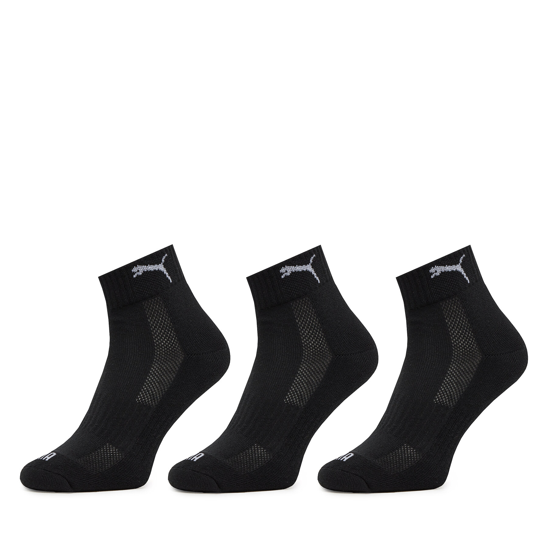 3 pár unisex bokazokni Puma, Méret: 39/42, Fekete, 938581 01