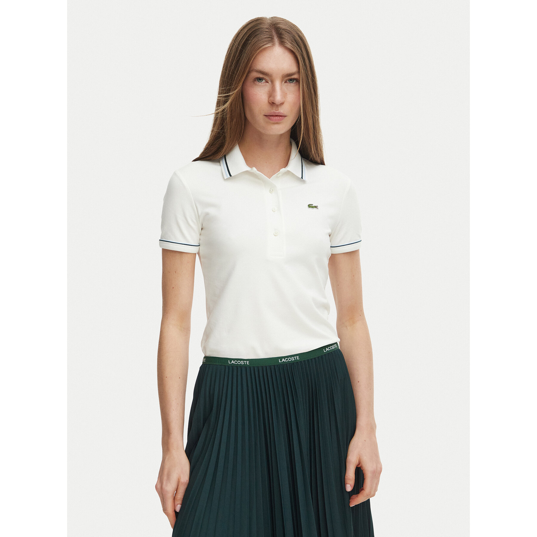 Lacoste Poloshirt DF5284 Creme Slim Fit