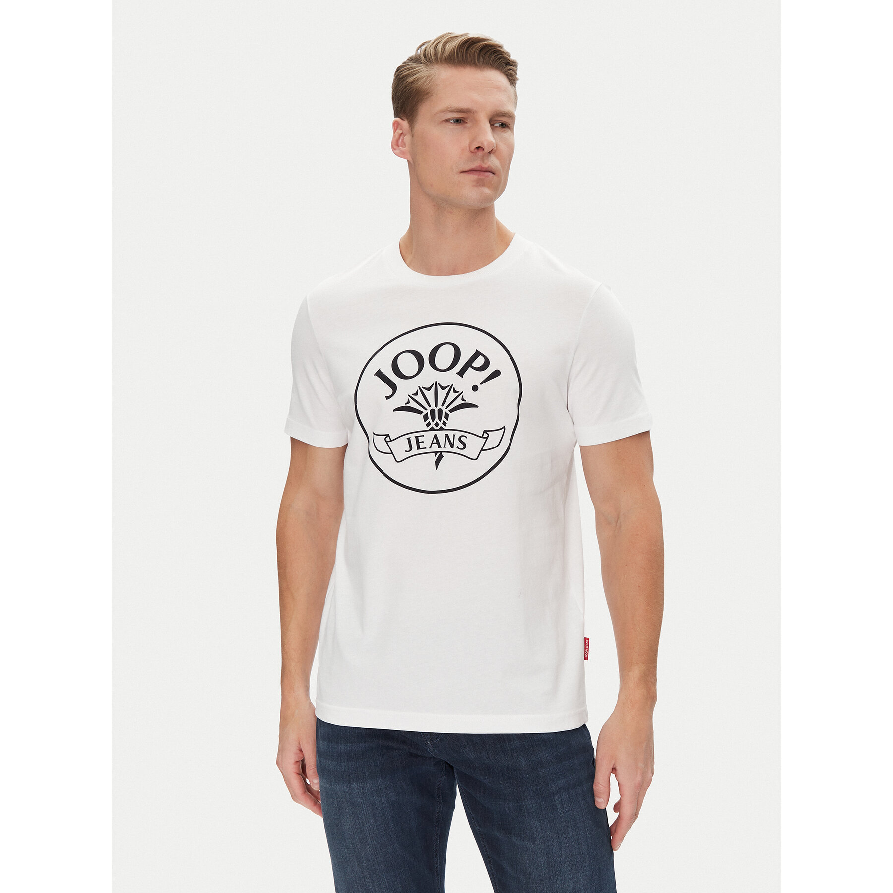 JOOP! Jeans Póló 30045679 Fehér Modern Fit