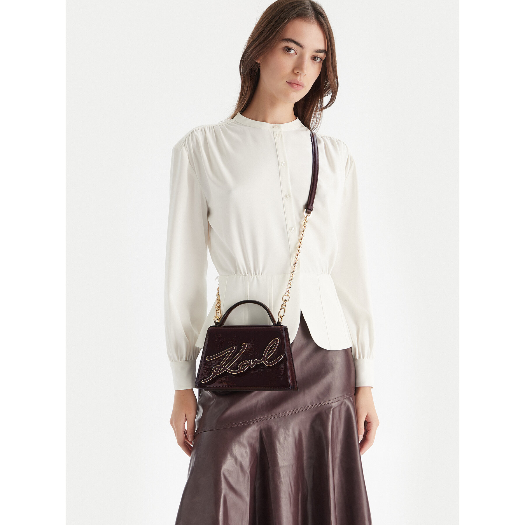 Borsetta KARL LAGERFELD A4W30033 Marrone