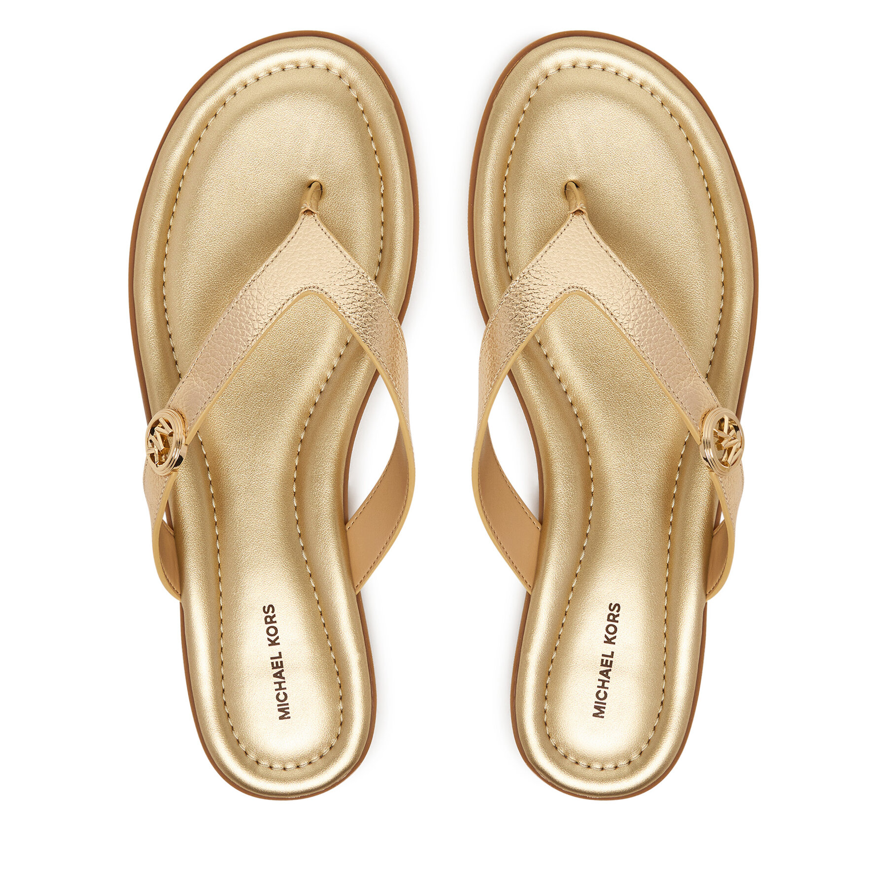 Σαγιονάρες MICHAEL Michael Kors Ering Thong 40S6ERFS1M Χρυσό