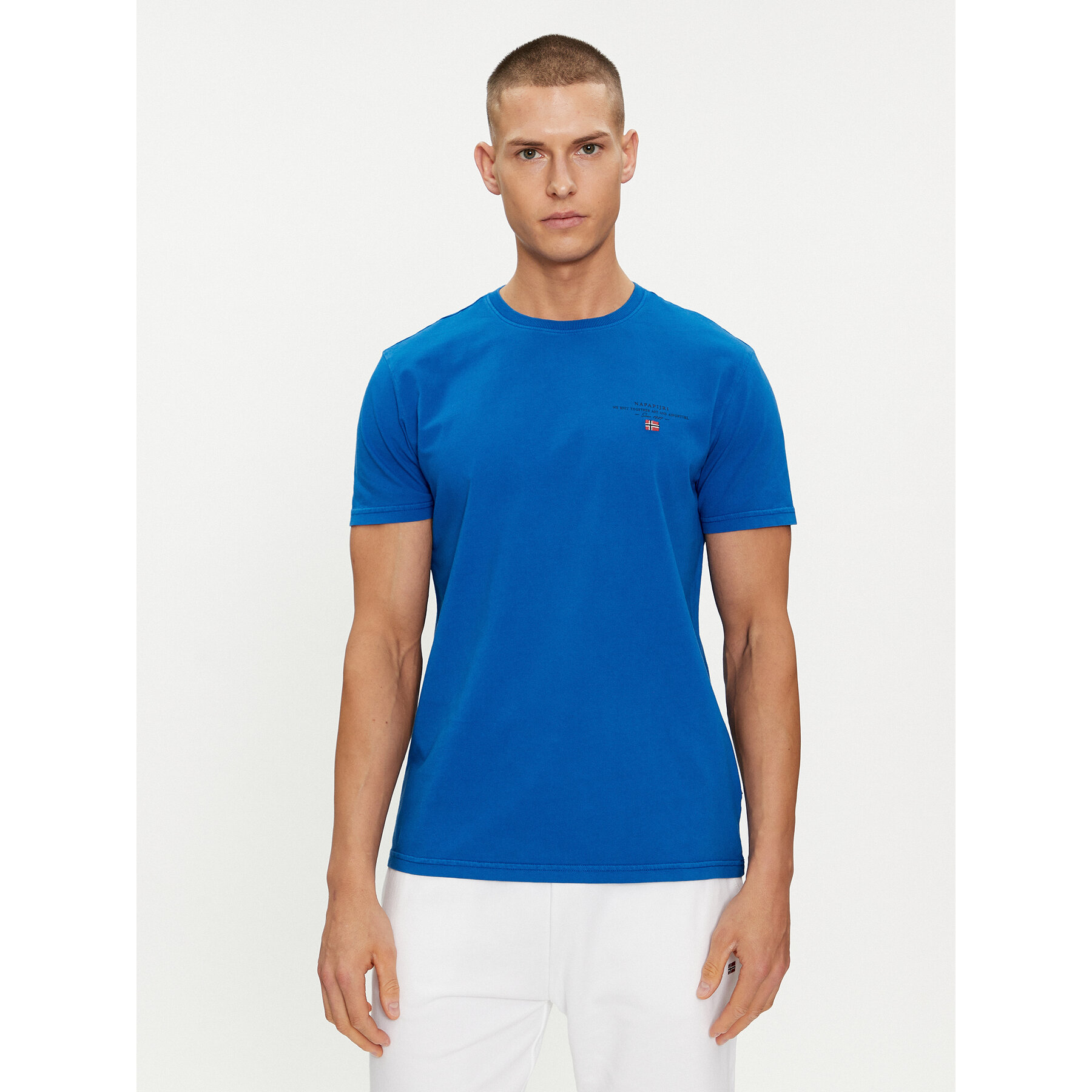 Napapijri T-Shirt Selbas NP0A4GBQ Μπλε Regular Fit