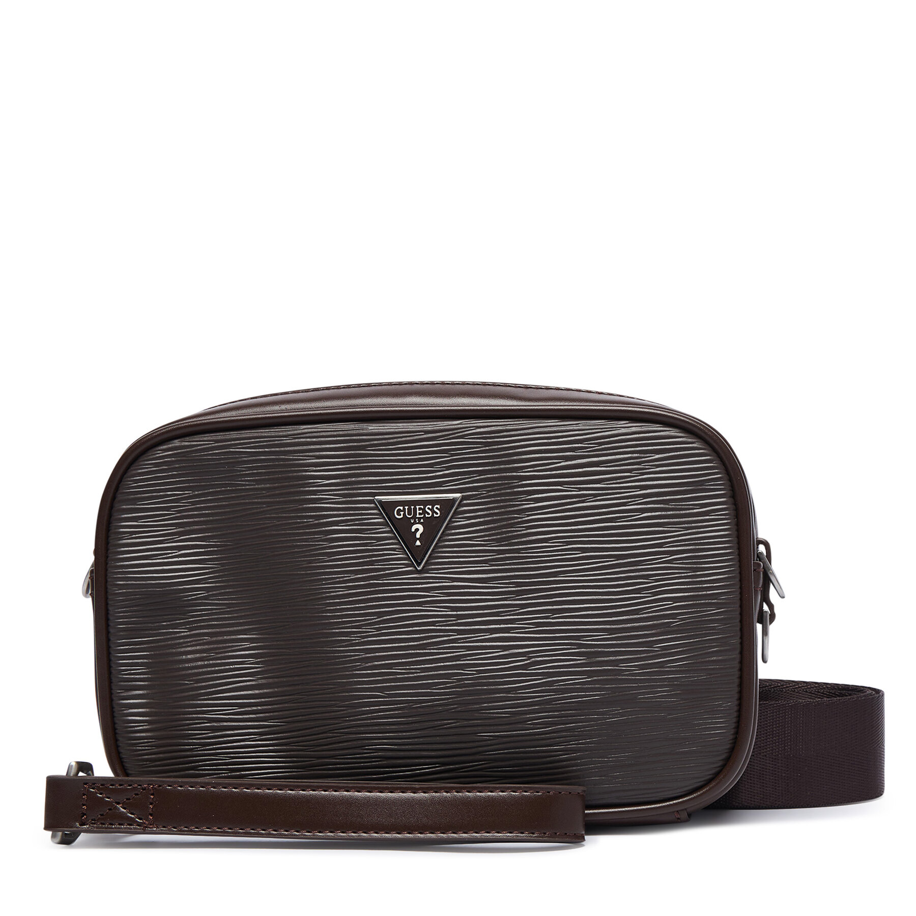 Τσαντάκι Guess HMMIPW P6350 Σκούρο καφέ