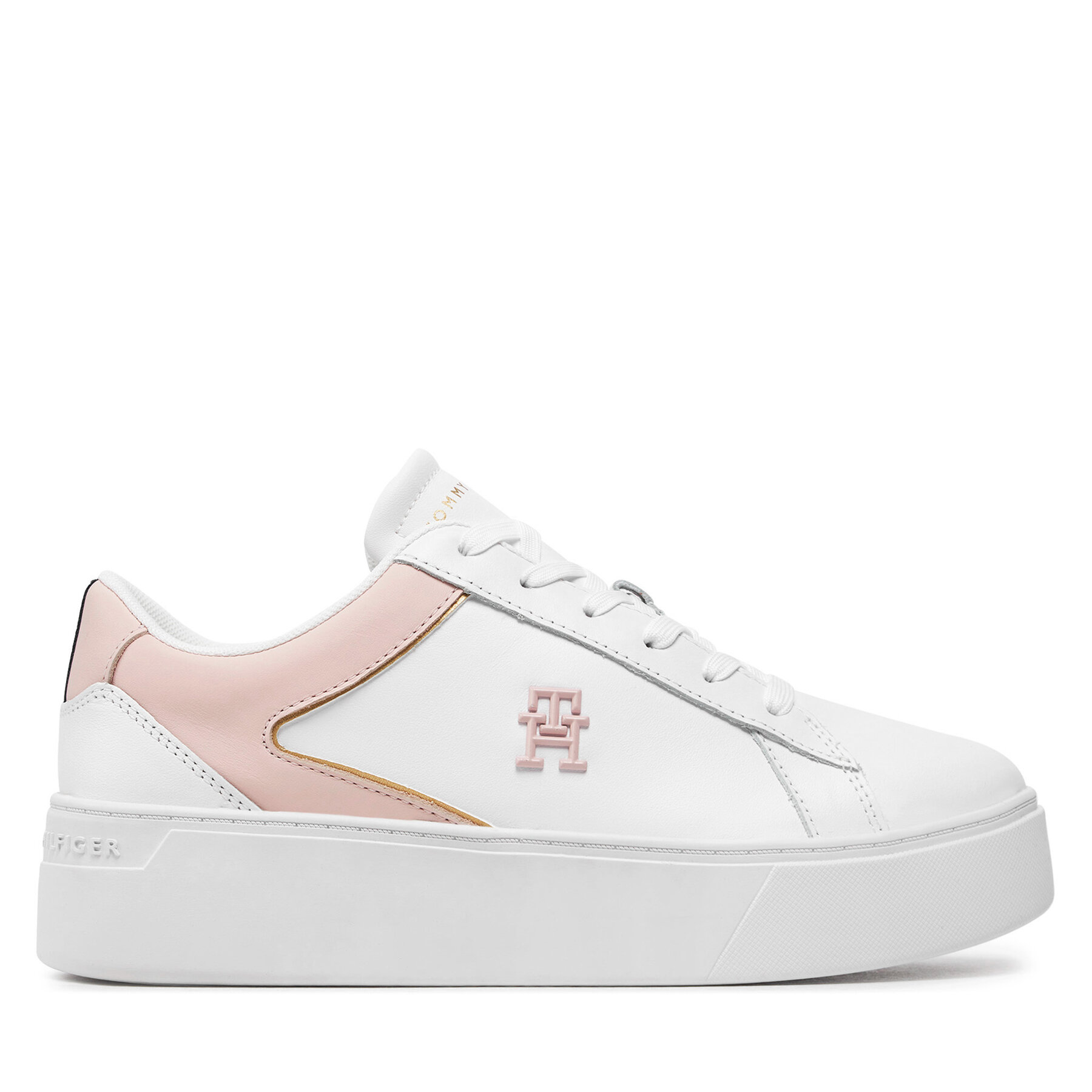 Sneakers Tommy Hilfiger Th Platform Court Sneaker FW0FW07910 Vit