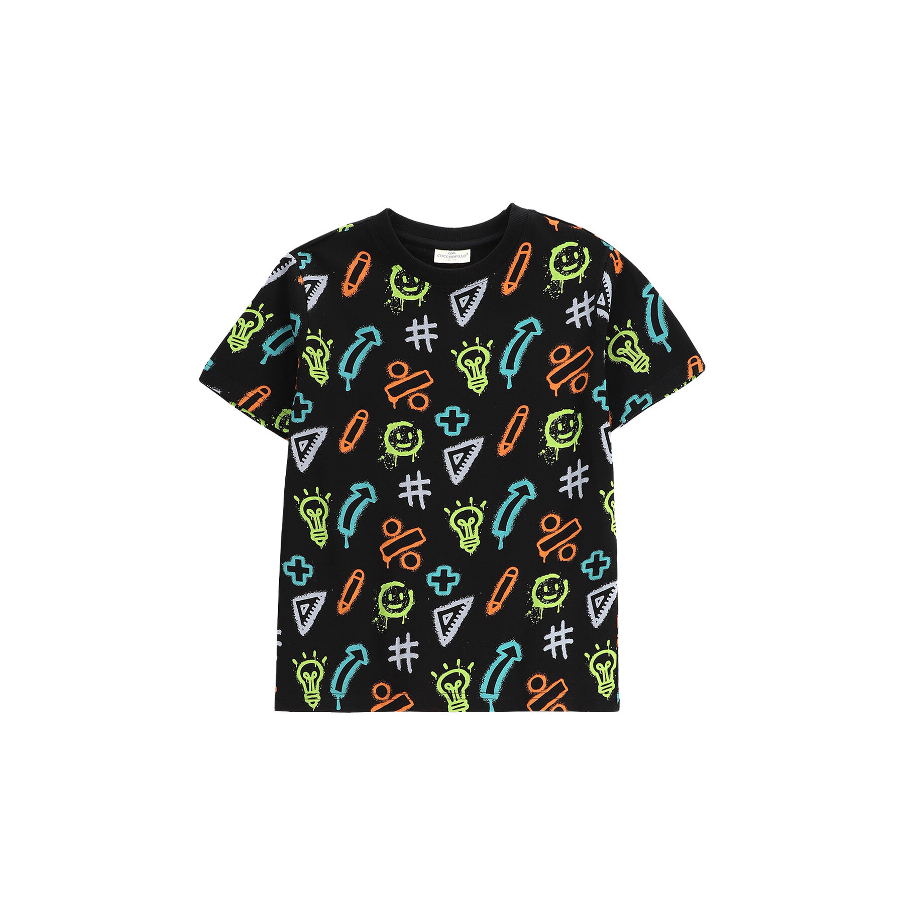 Coccodrillo Coccodrillo T-Shirt WC5143220VBB Μαύρο Regular Fit