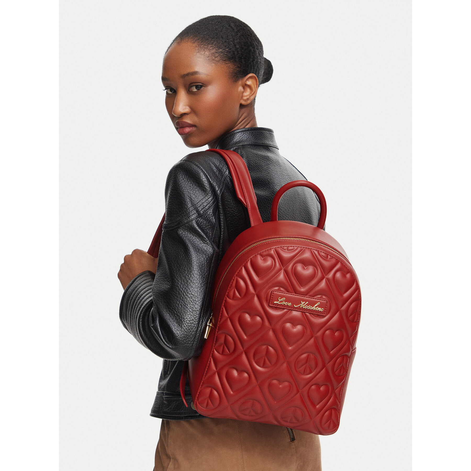 Ruksak LOVE MOSCHINO JC4264PP0PKQ0459 Červená