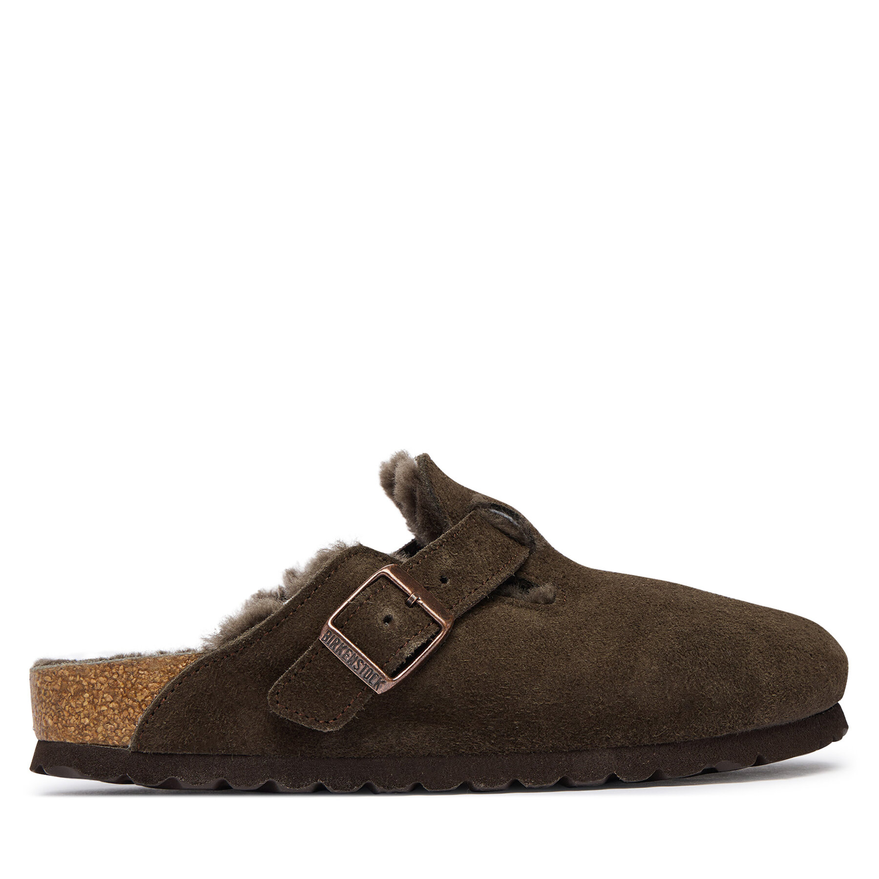 Natikači Birkenstock Boston Fur 1020529 Rjava