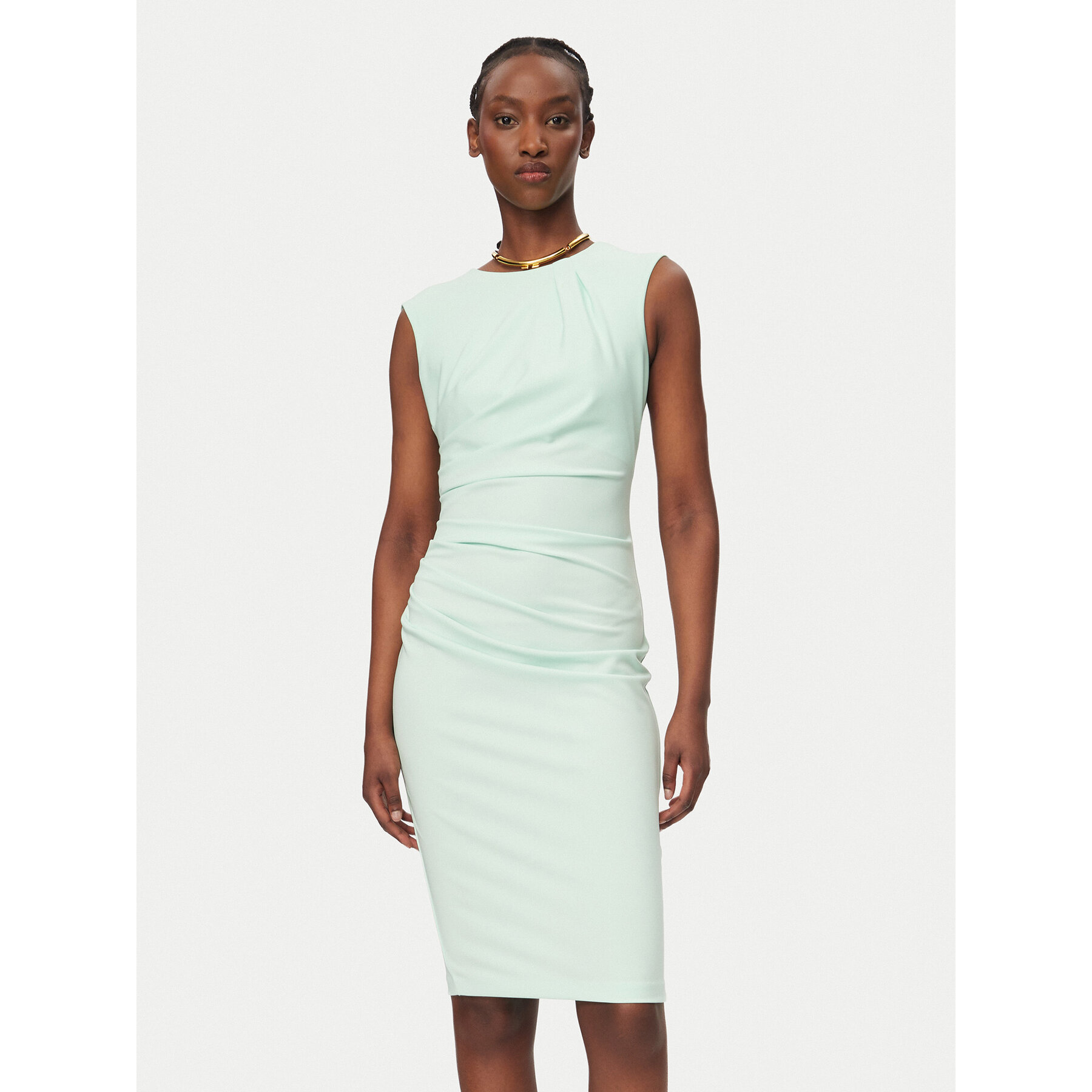 Rinascimento Coctailkleid CFC0127683003 Grün Slim Fit