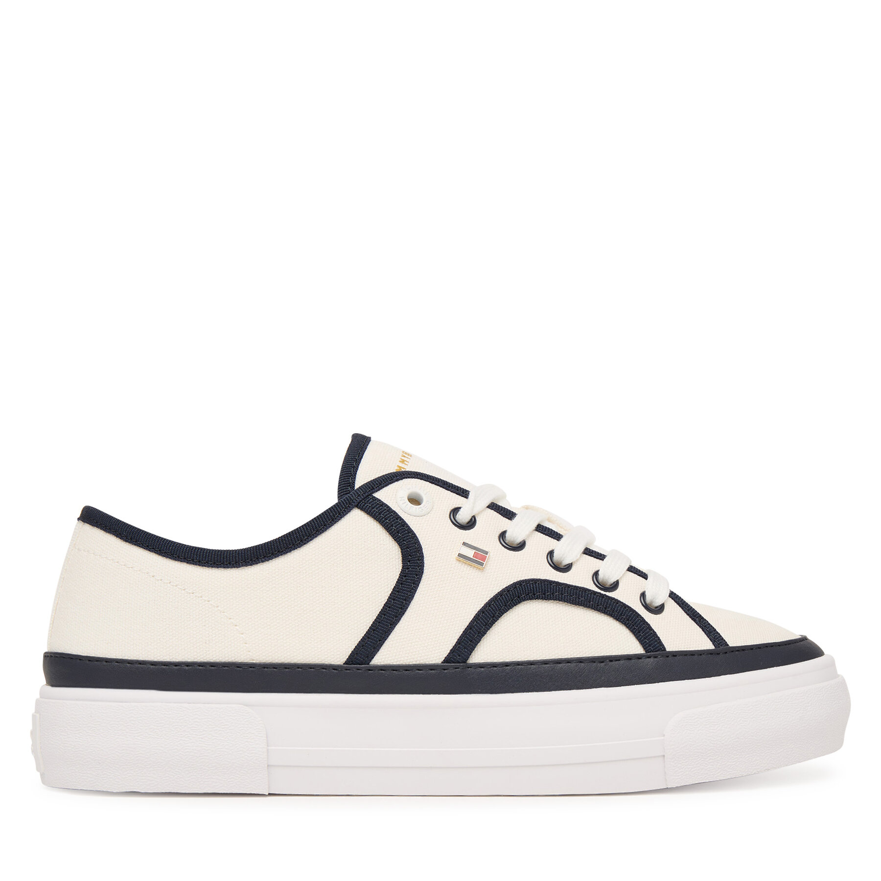 Tenisice Tommy Hilfiger Platform Vulc Piping FW0FW09394 Bijela