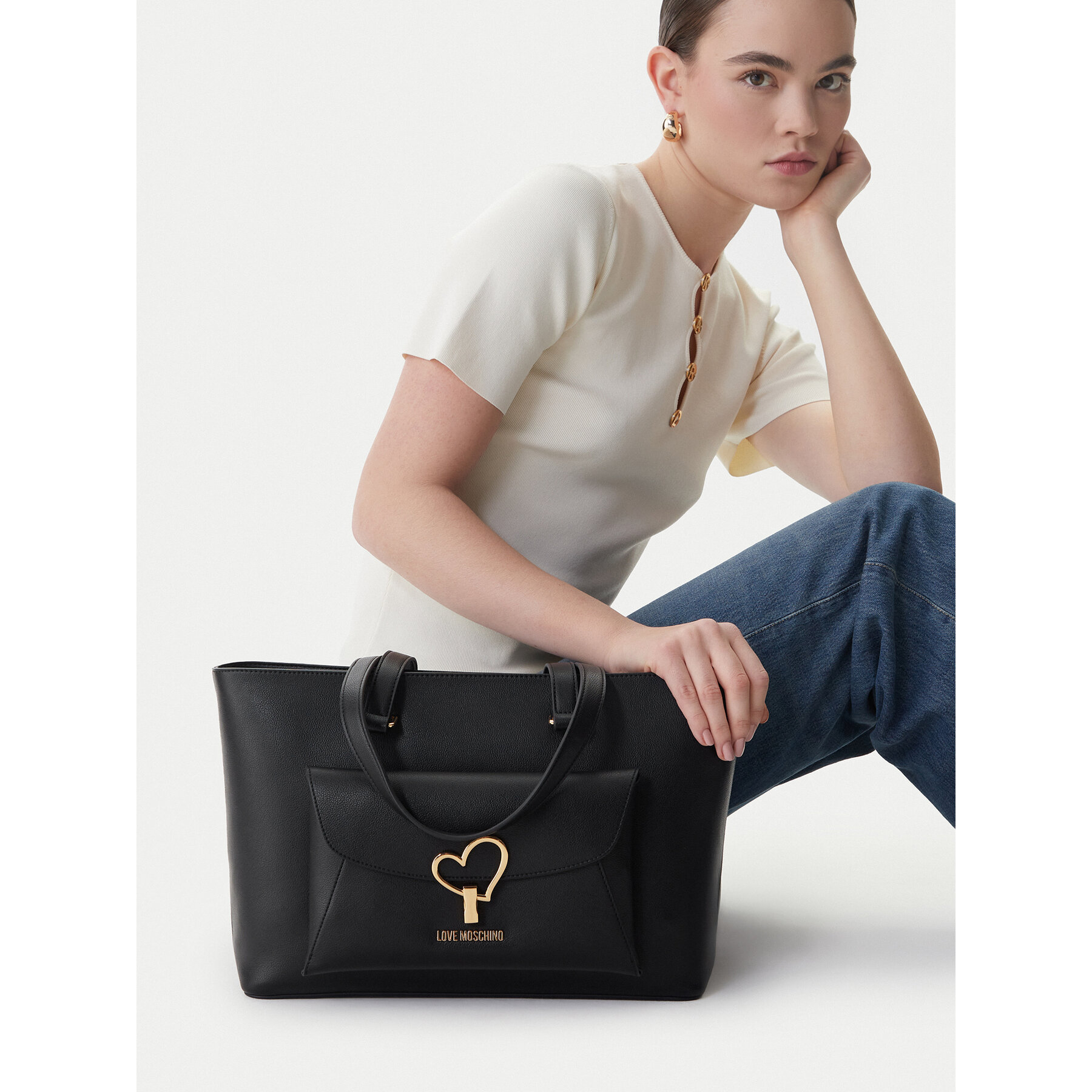 Дамска чанта LOVE MOSCHINO JC4136PP1OLQ0000 Черен