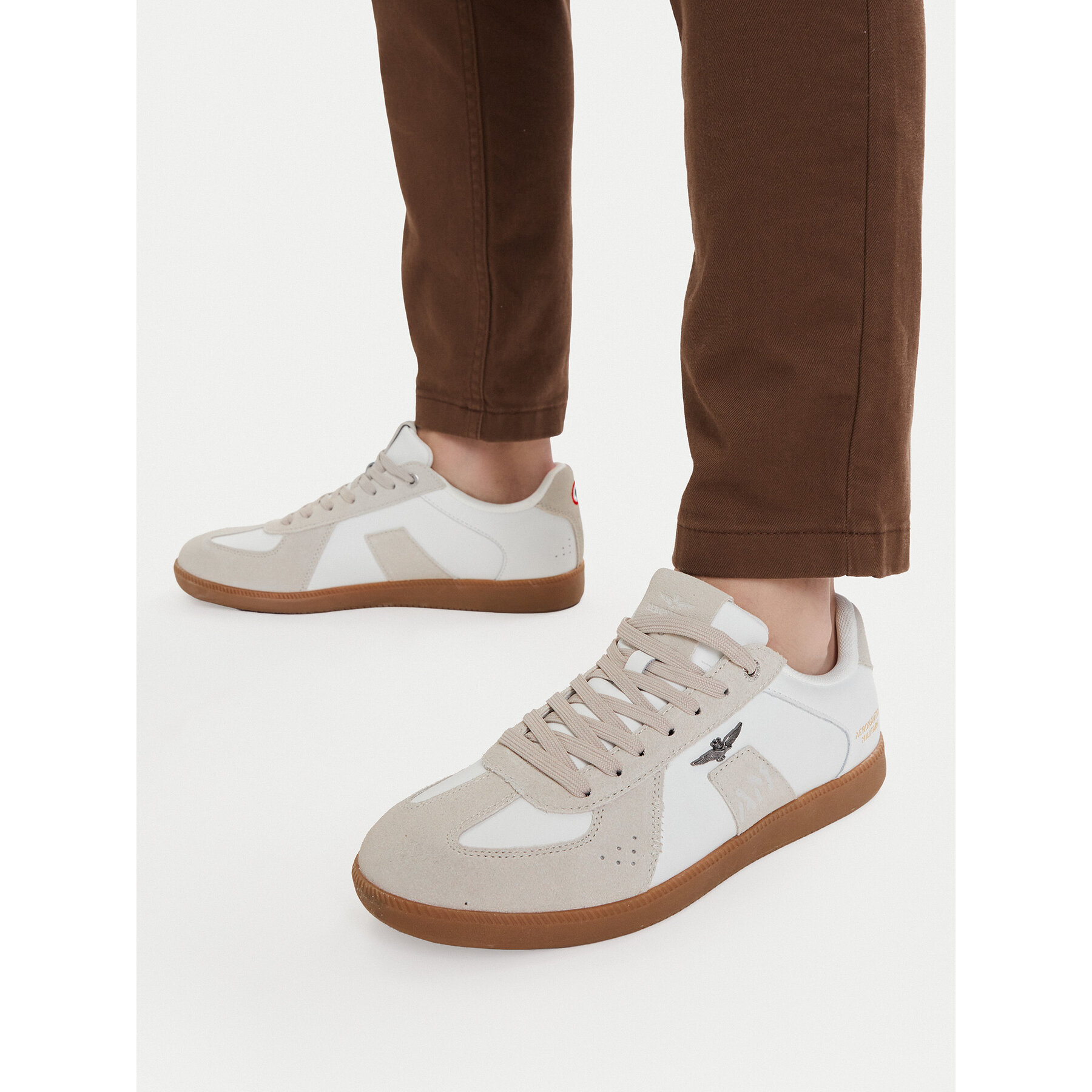 Sneakersy Aeronautica Militare 252SC0315UPL00244 Biela