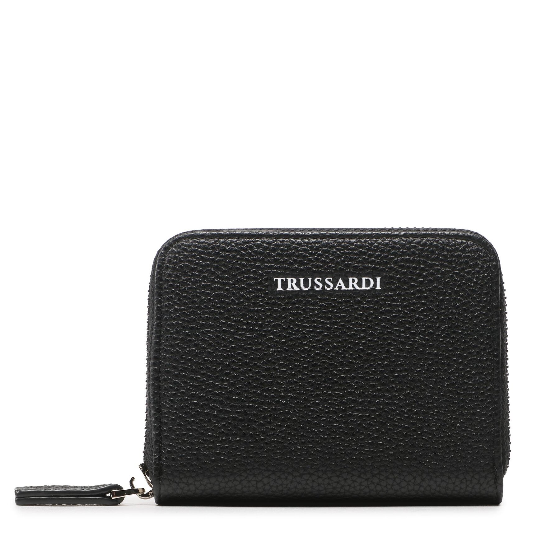 Portefeuille femme petit format Trussardi Nadir Zip Around Sm 75W00410 Noir