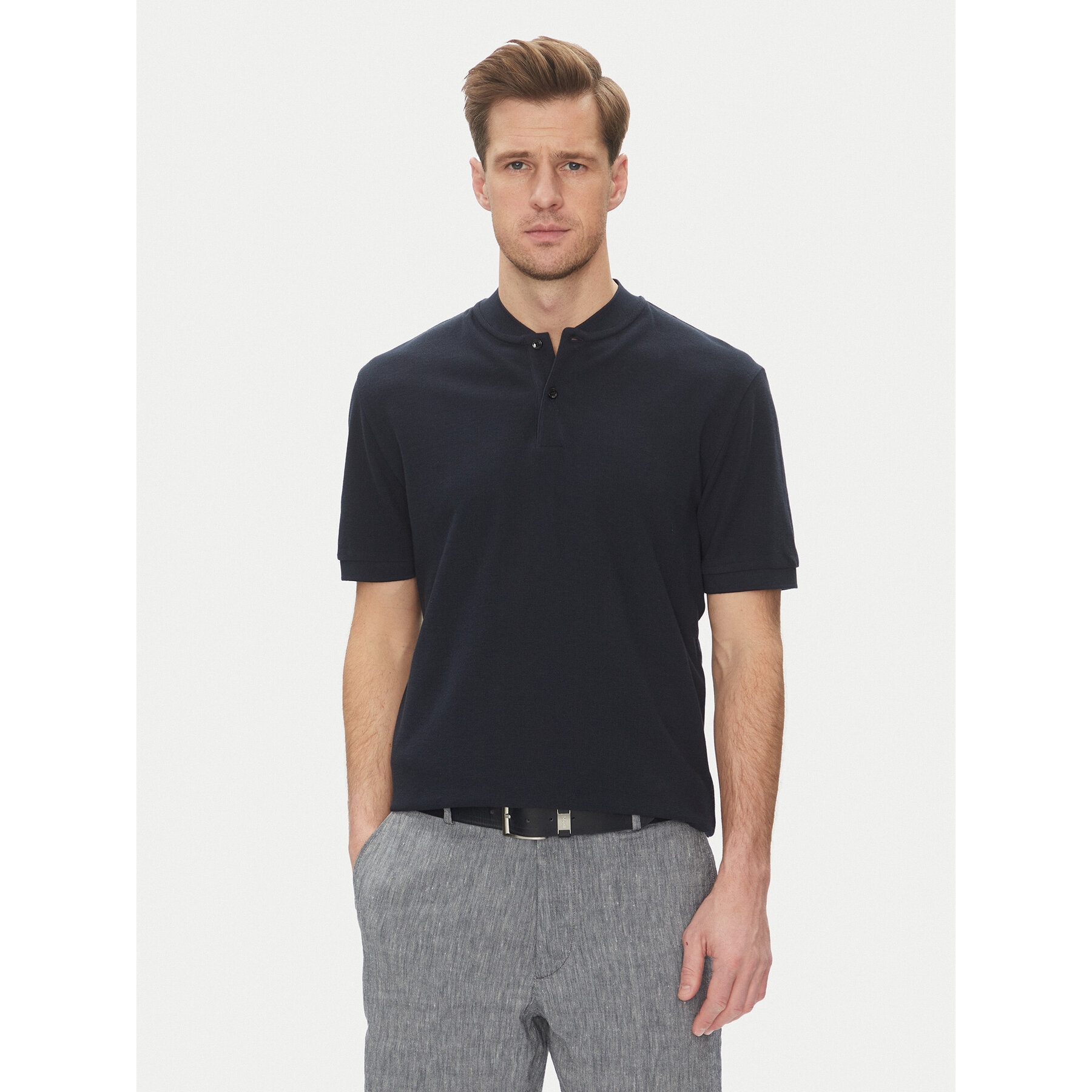 BOSS Pólóing H-Pratt 120 50536794 Sötétkék Regular Fit