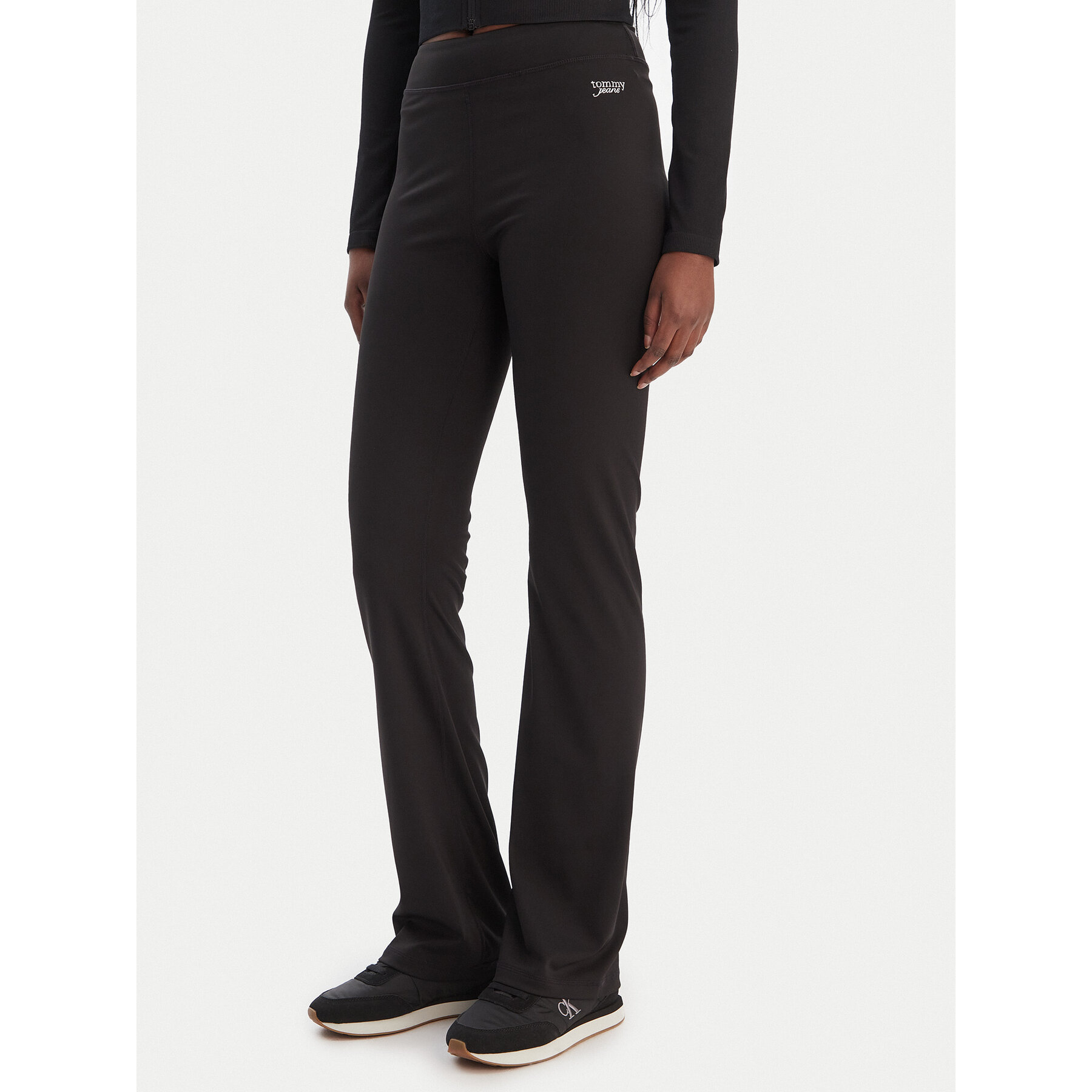 Tommy Jeans Leggings Kick DW0DW22110 Schwarz Flare Fit