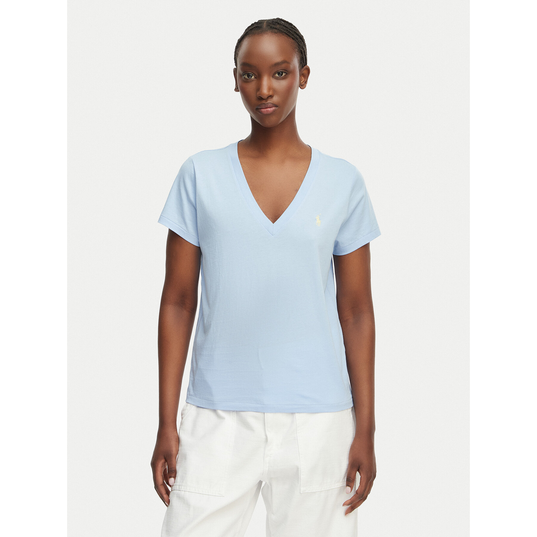 Polo Ralph Lauren Majica 211B14611001 Svetlo modra Straight Fit
