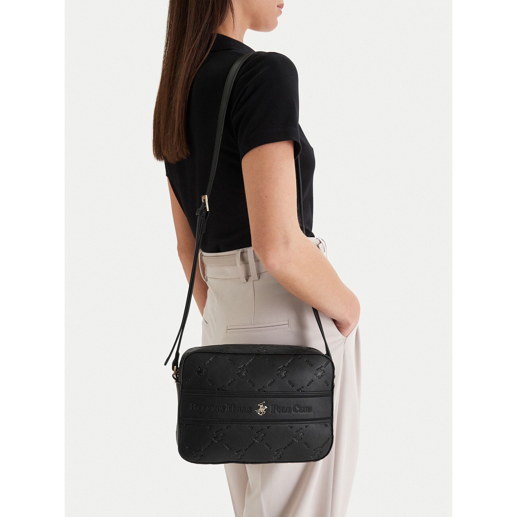 Geantă Beverly Hills Polo Club EO-BHPC-L-013-09 Negru