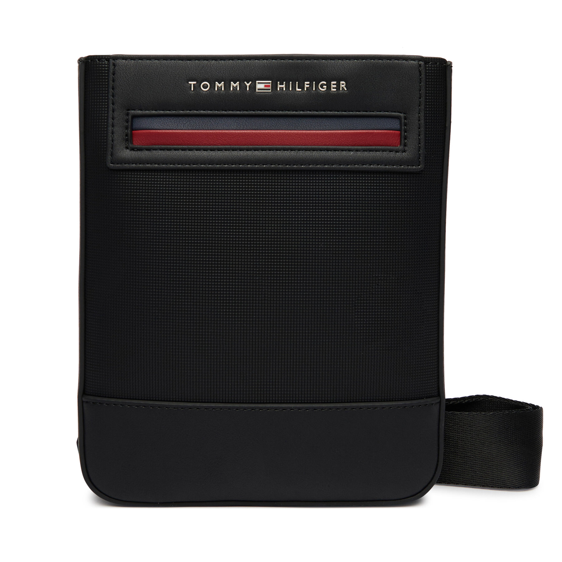 Geantă crossover Tommy Hilfiger Th Foundation Mini Crossover AM0AM14157 Negru