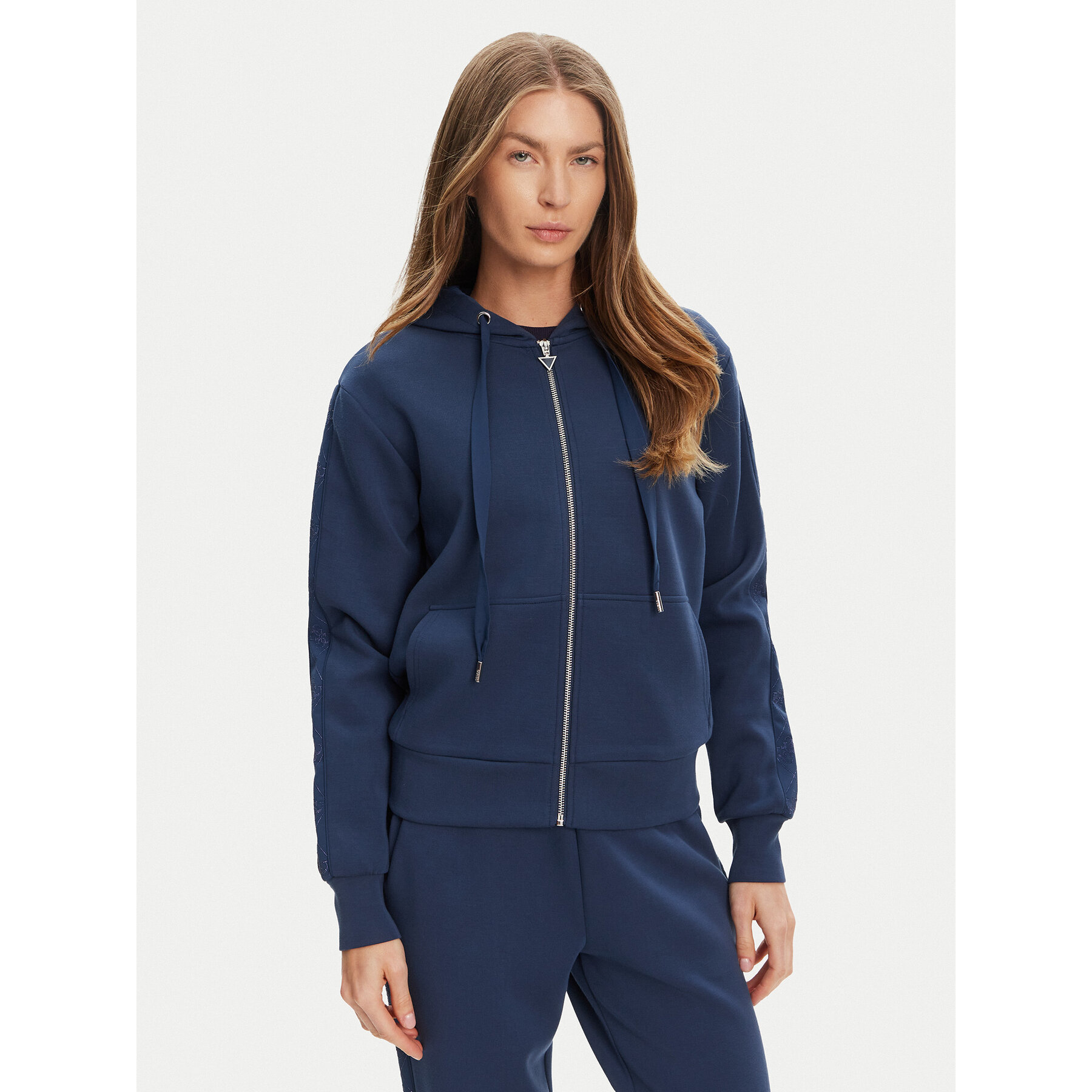 Guess Sweatshirt W5YQ05 KBYE2 Dunkelblau Regular Fit