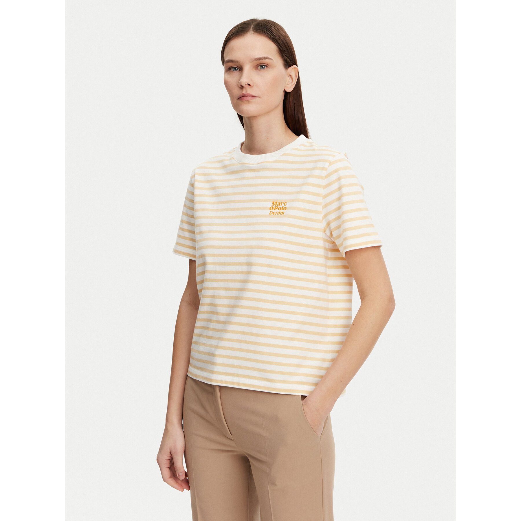 Marc O'Polo Denim T-shirt 500 0005 953 Arancione Relaxed Fit