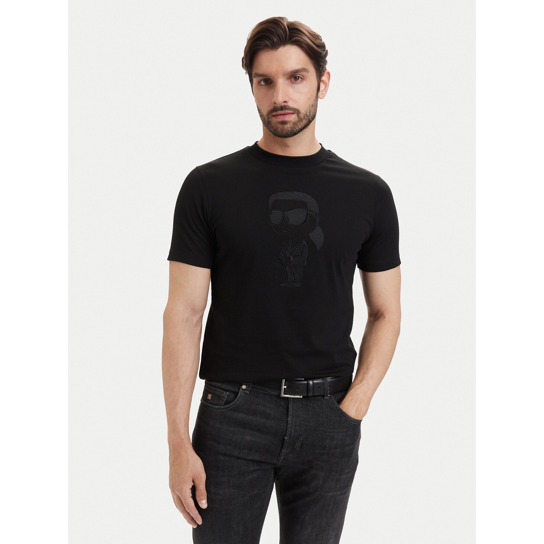 KARL LAGERFELD T-Shirt 755040 563225 Schwarz Regular Fit