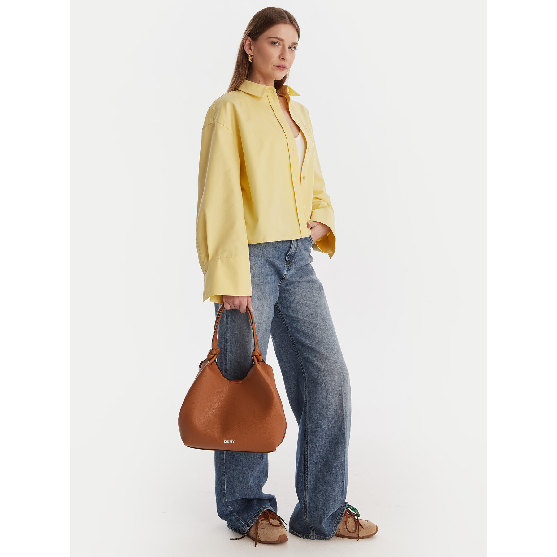 Geantă DKNY R42BAE49 Maro