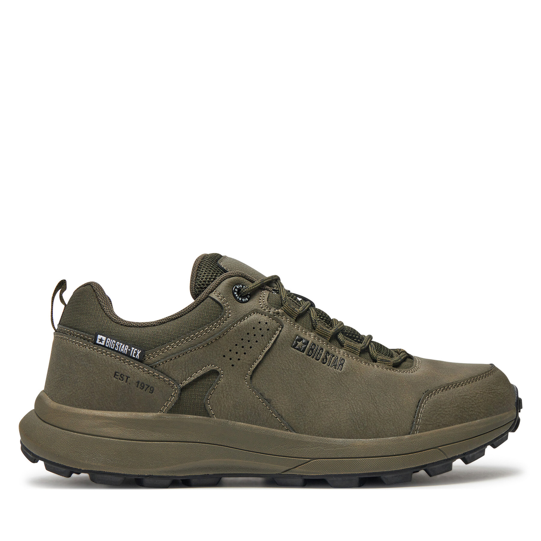 Męskie Sneakersy Big Star Shoes, Rozmiar 43 Khaki OO174367