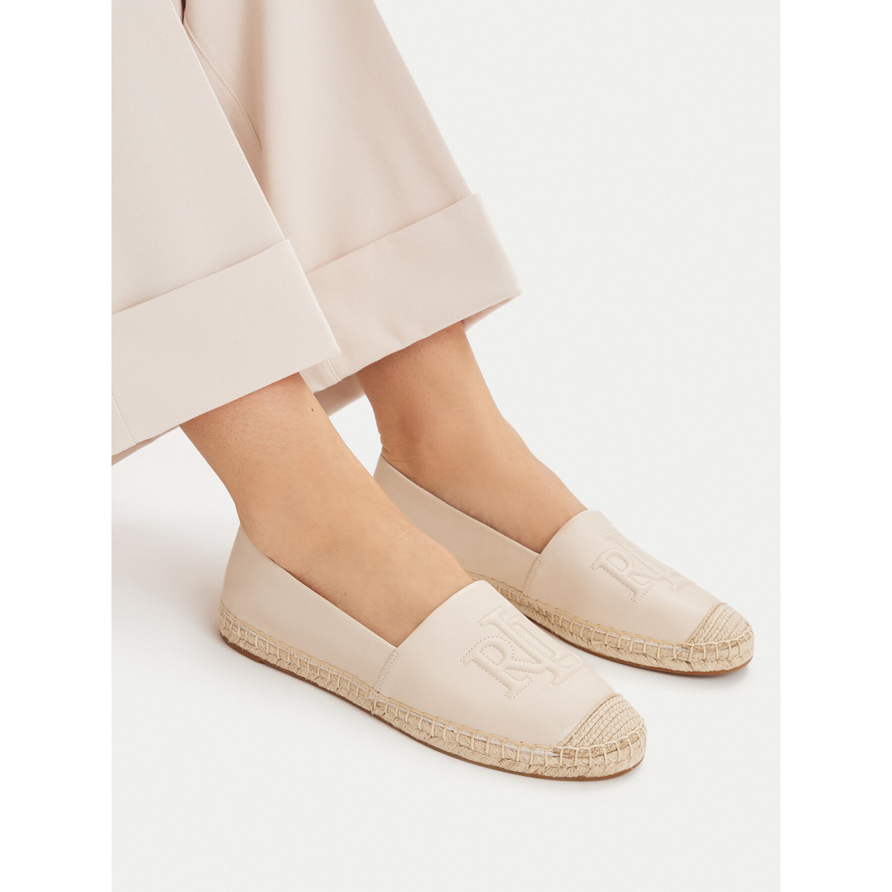 Еспадрили LAUREN RALPH LAUREN Cameryn 802P04415004 Бял