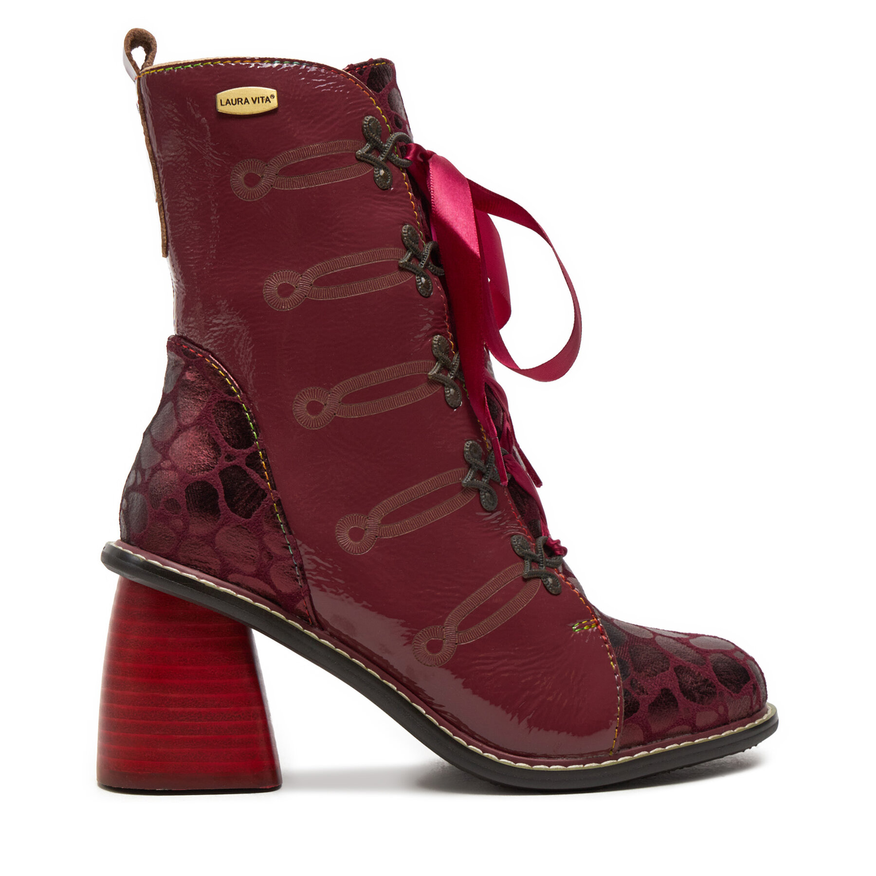 Botines Laura Vita Evcao 311 Guinda/burdeos