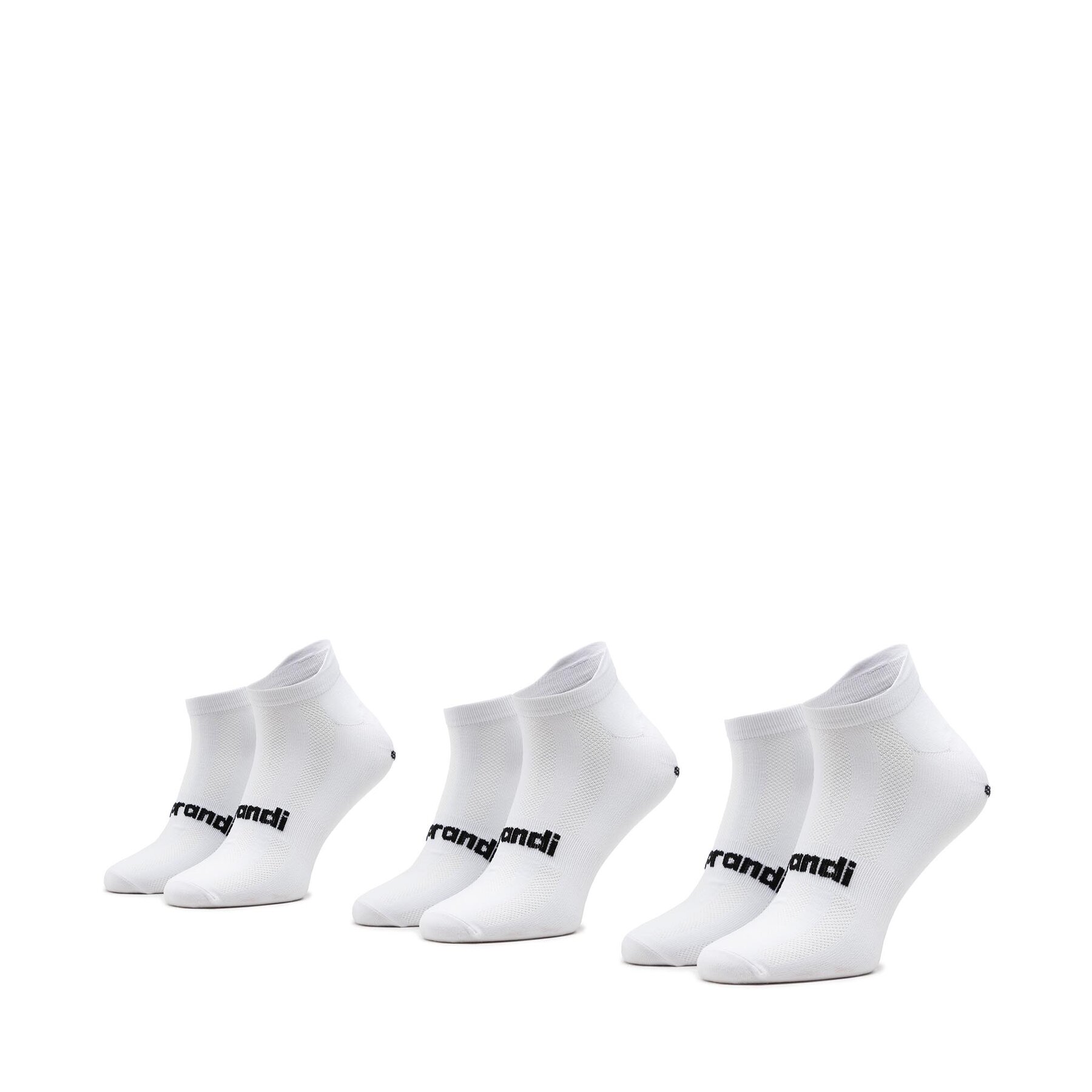 Set di 3 paia di calzini corti da uomo Sprandi 0MB-002-SS23 Bianco, Taglia 43_46, taglia : 43_46