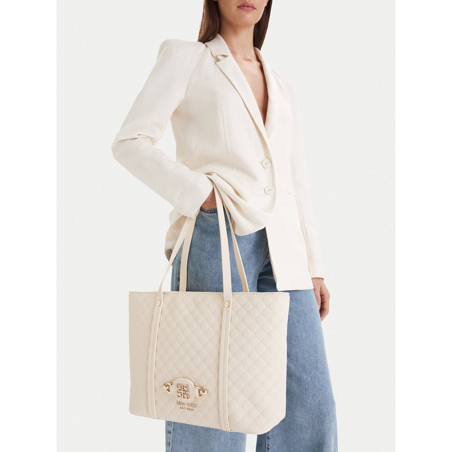 Дамска чанта Nine West EO-Merla-LDA8446 Екрю
