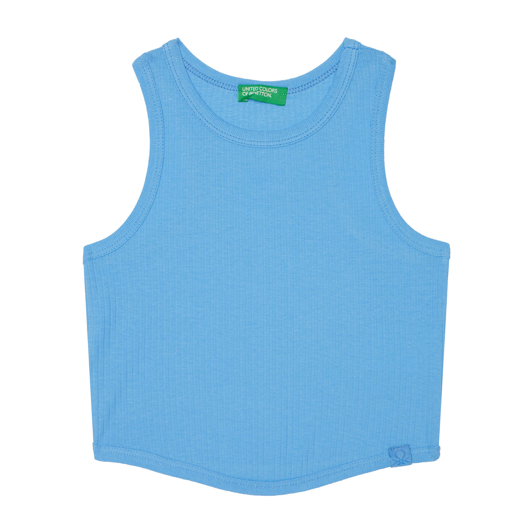 United Colors Of Benetton Top 31H3CH01F Blu Slim Fit