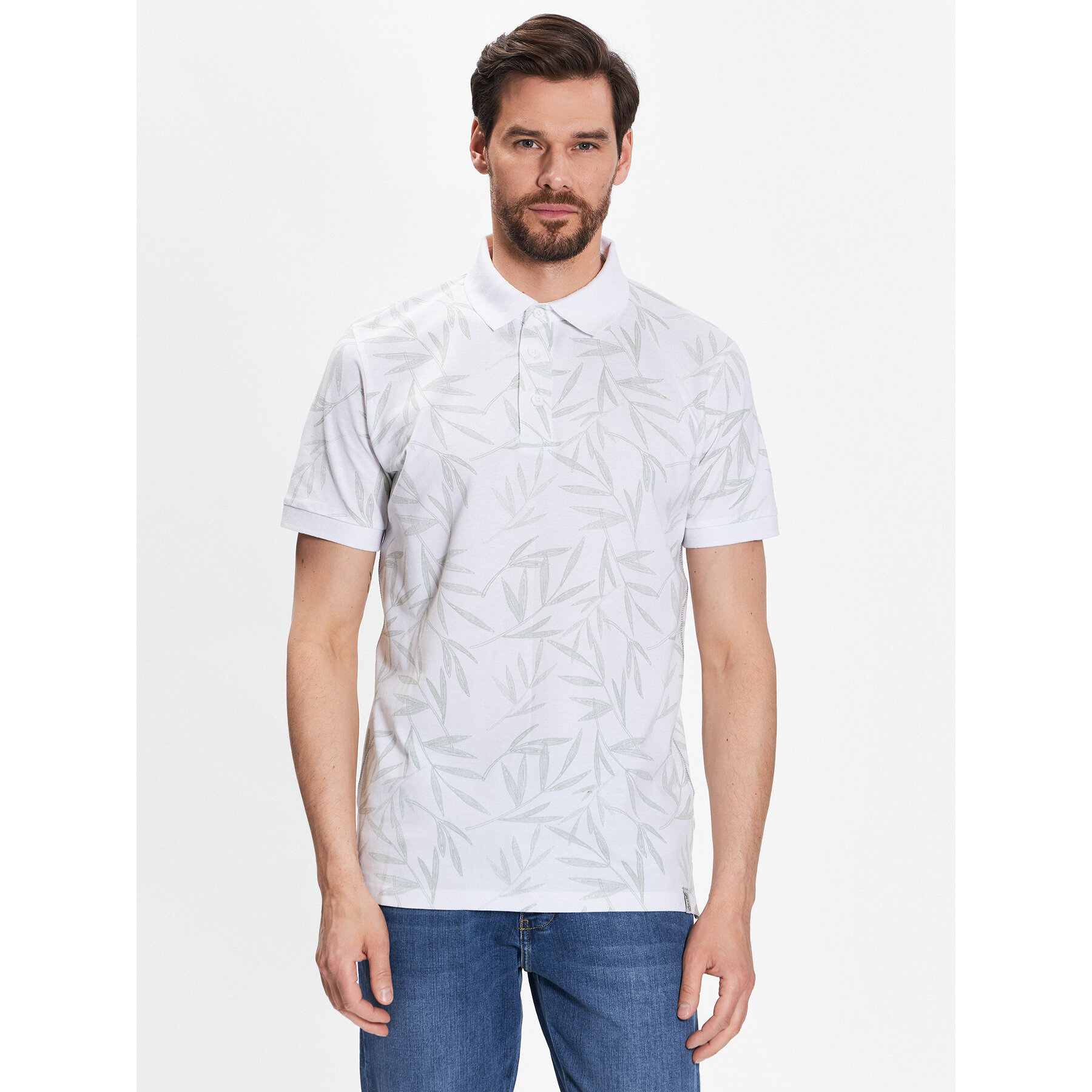 INDICODE Polo Passo 40-851 Λευκό Regular Fit