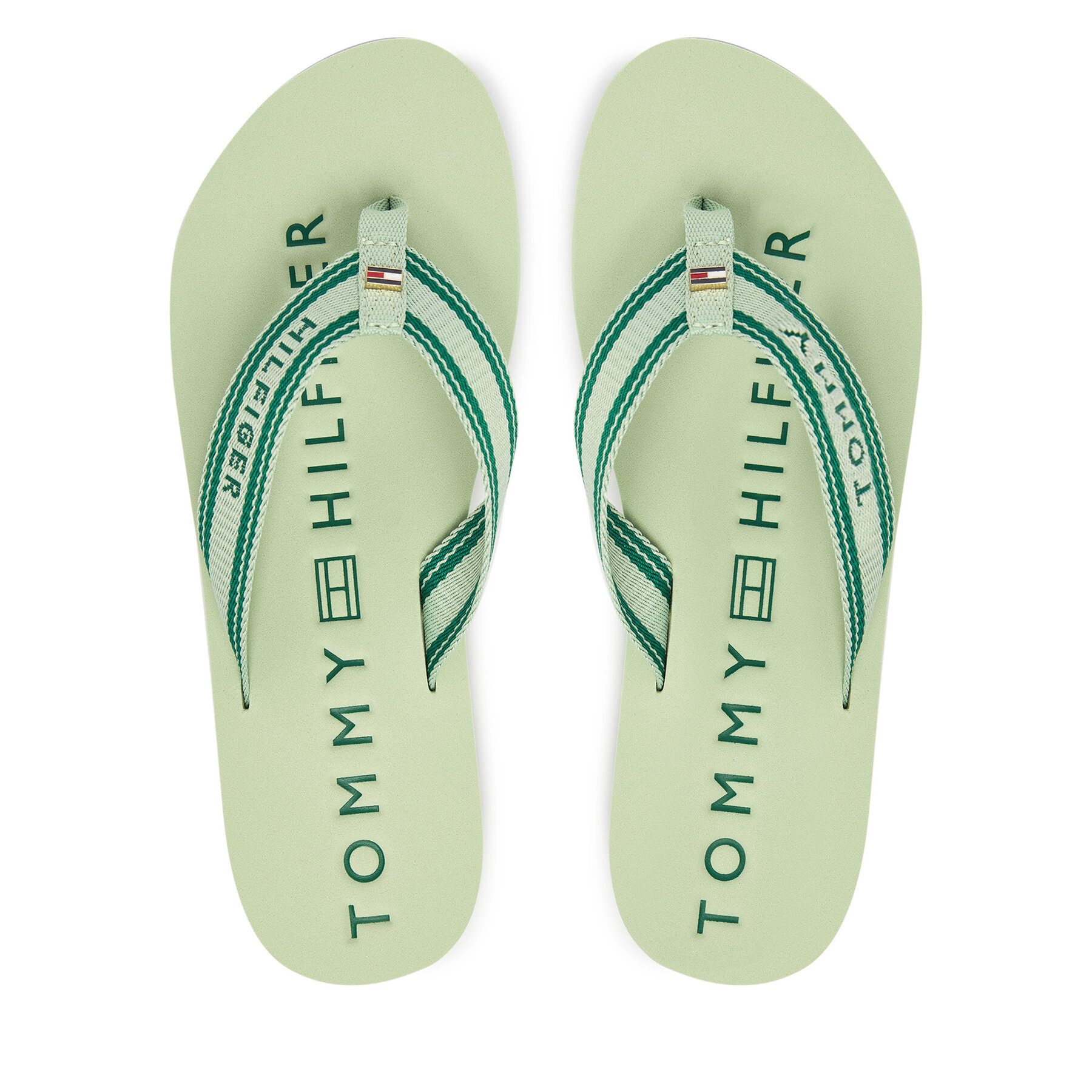 Flip-flops Tommy Hilfiger Th Webbing Summer Sandal FW0FW09193 Zöld